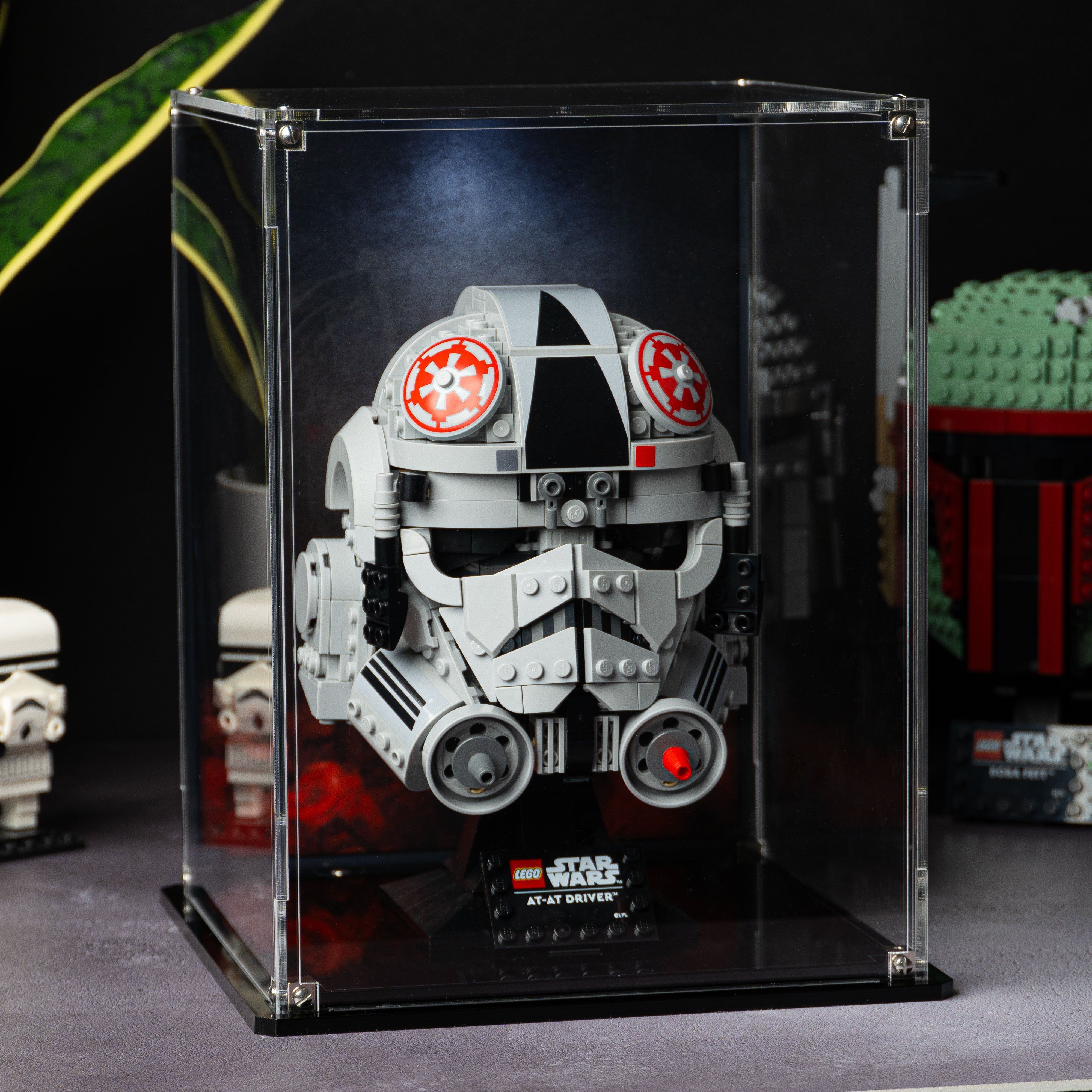 Display Case for LEGO® Star Wars: AT-AT Driver Helmet (75429)