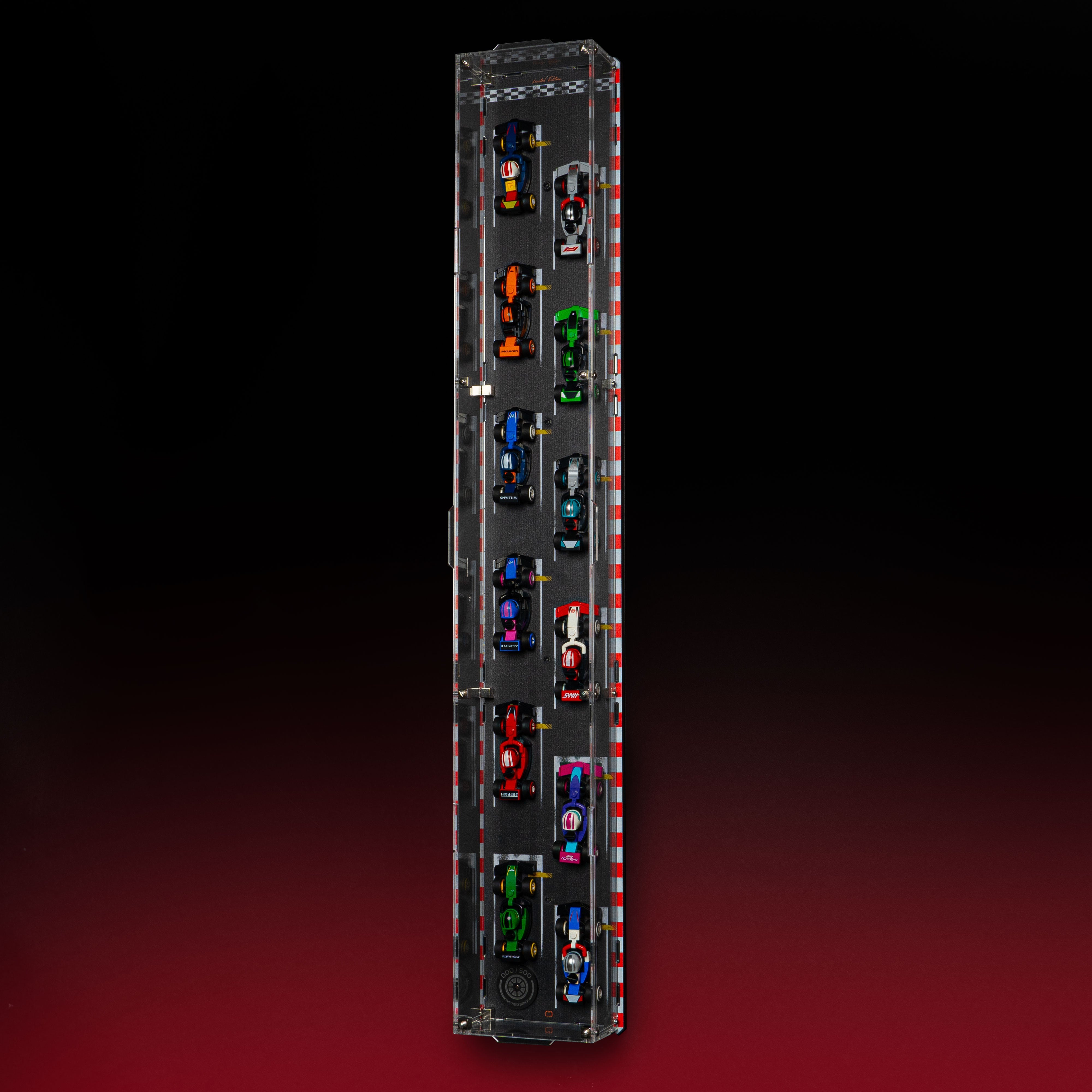 Limited Edition Wall Mounted Display Case for LEGO® F1® Collectible Race Cars (71049)