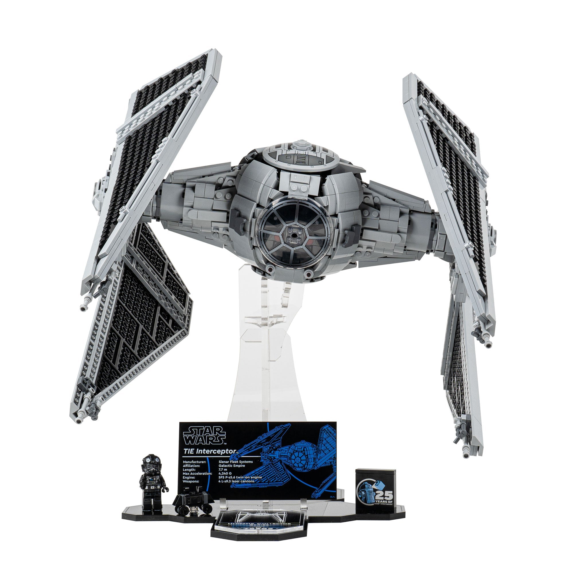Display Stand for LEGO® Star Wars TIE Interceptor™ (75382)