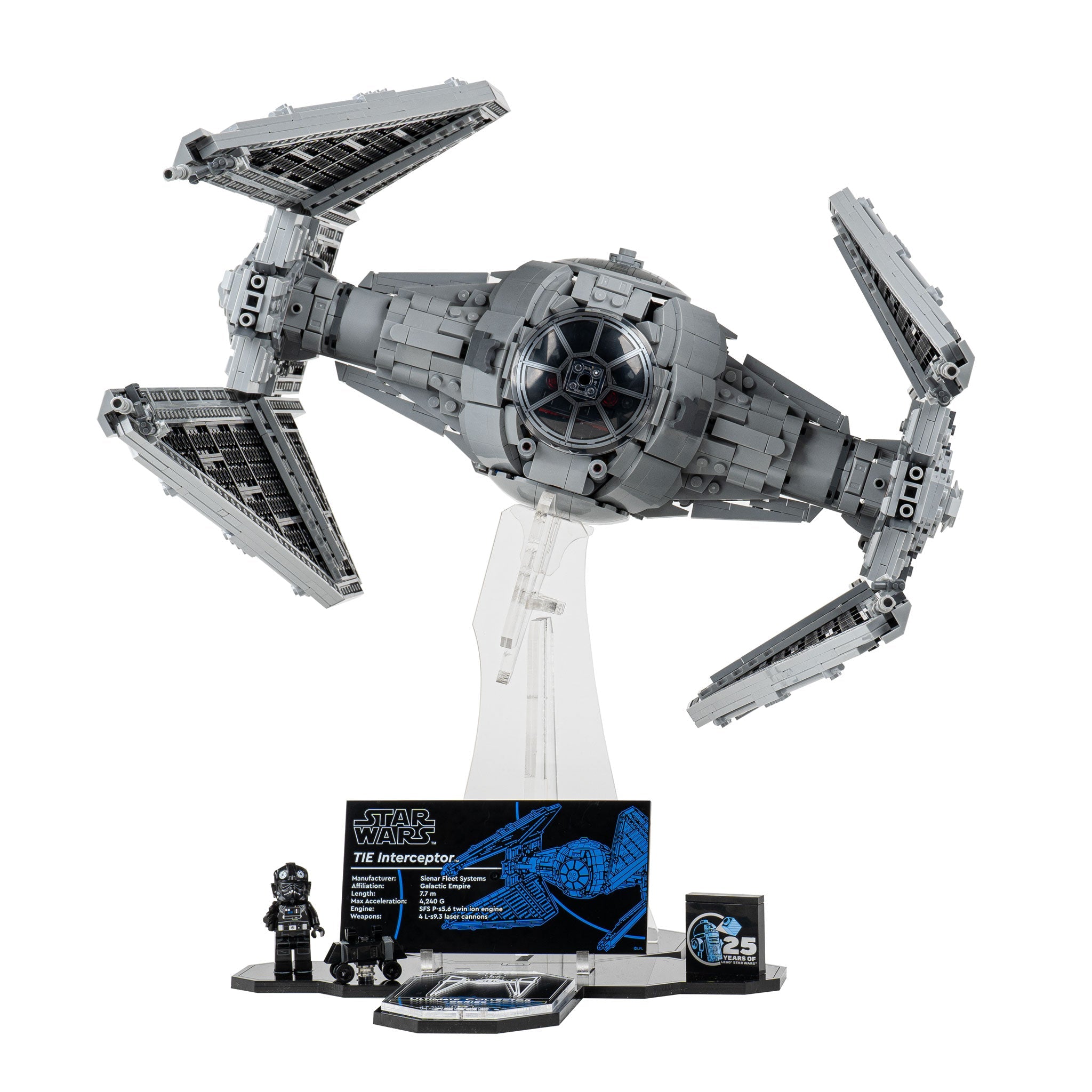 Display Stand for LEGO® Star Wars TIE Interceptor™ (75382)