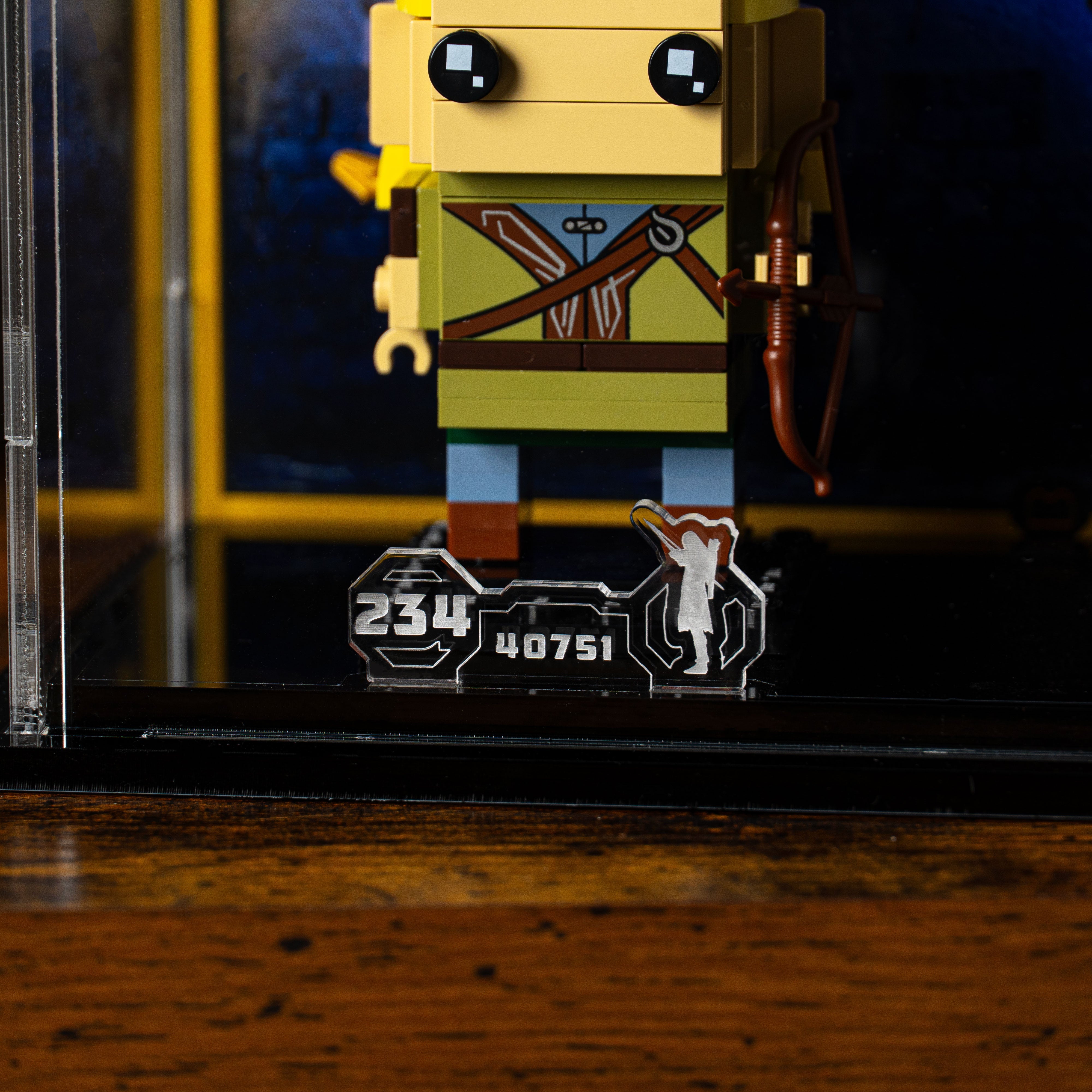 Display Case for LEGO® BrickHeadz Legolas & Gimli (40751)