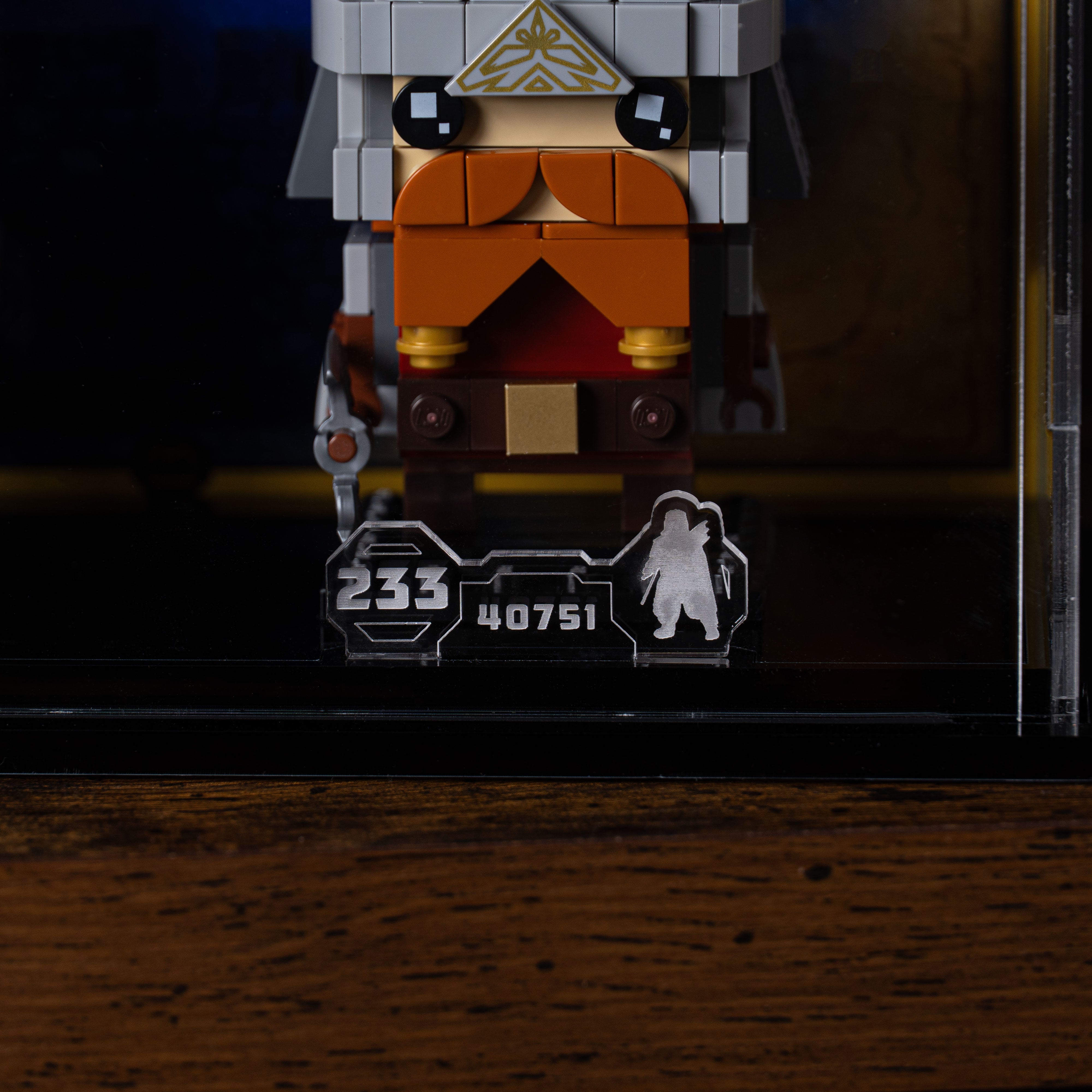 Display Case for LEGO® BrickHeadz Legolas & Gimli (40751)