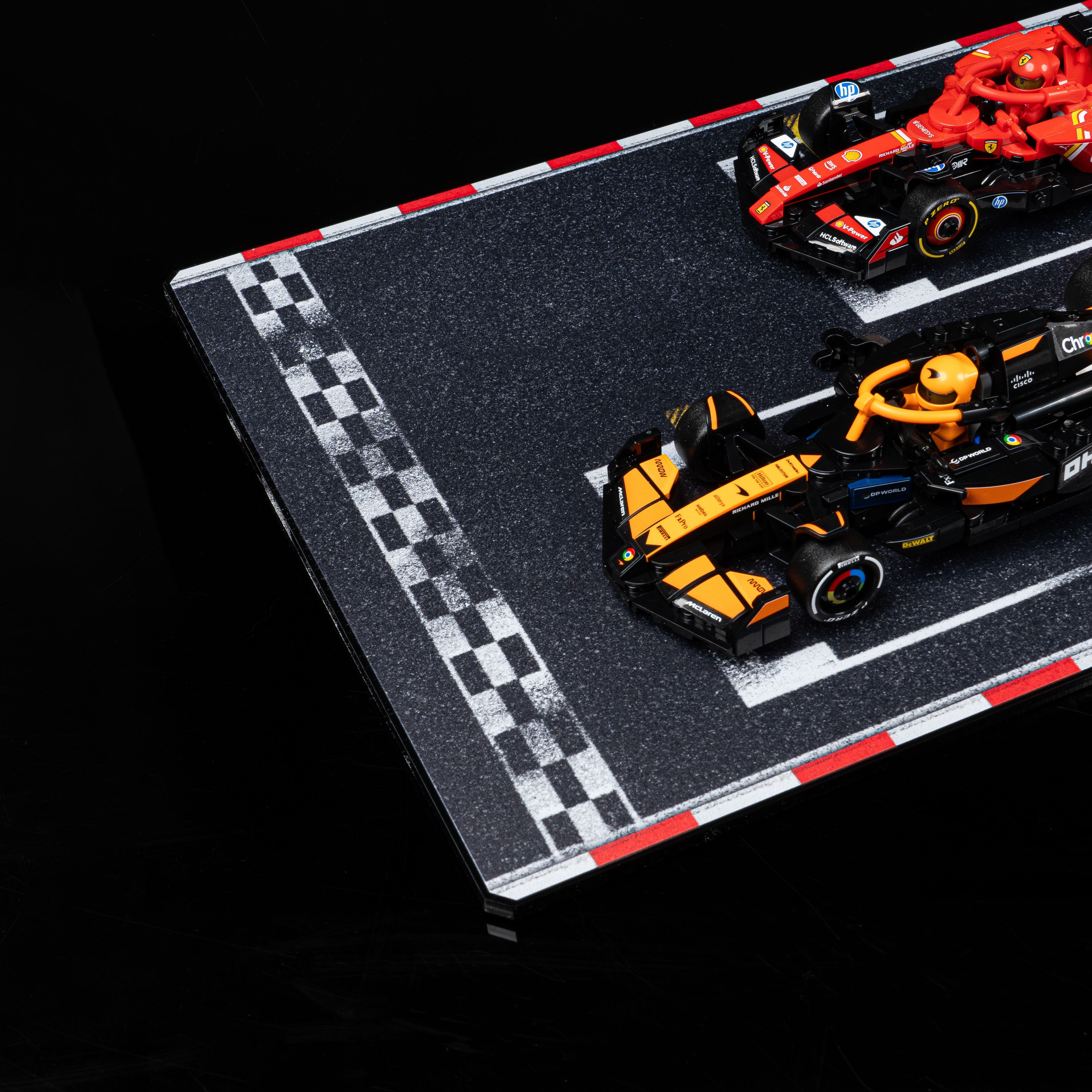 Limited Edition Wall Mounted Display Stand for 10 x LEGO® Speed Champions: Formula 1 Range