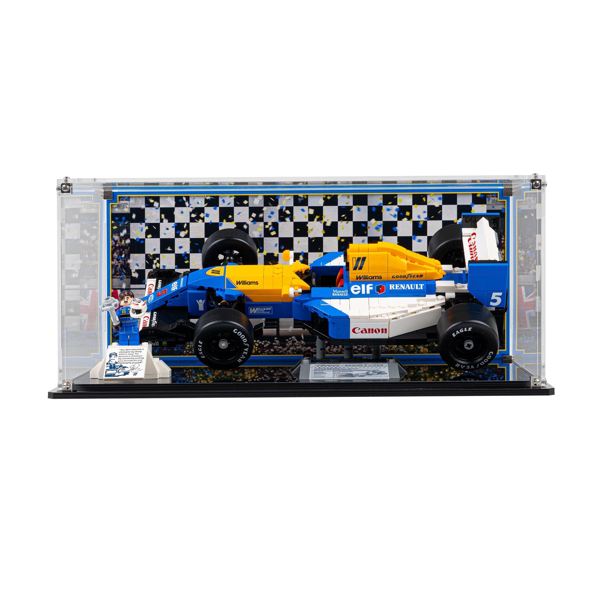 Display Case for LEGO® Icons: Williams Racing FW14B & Nigel Mansell (10353)