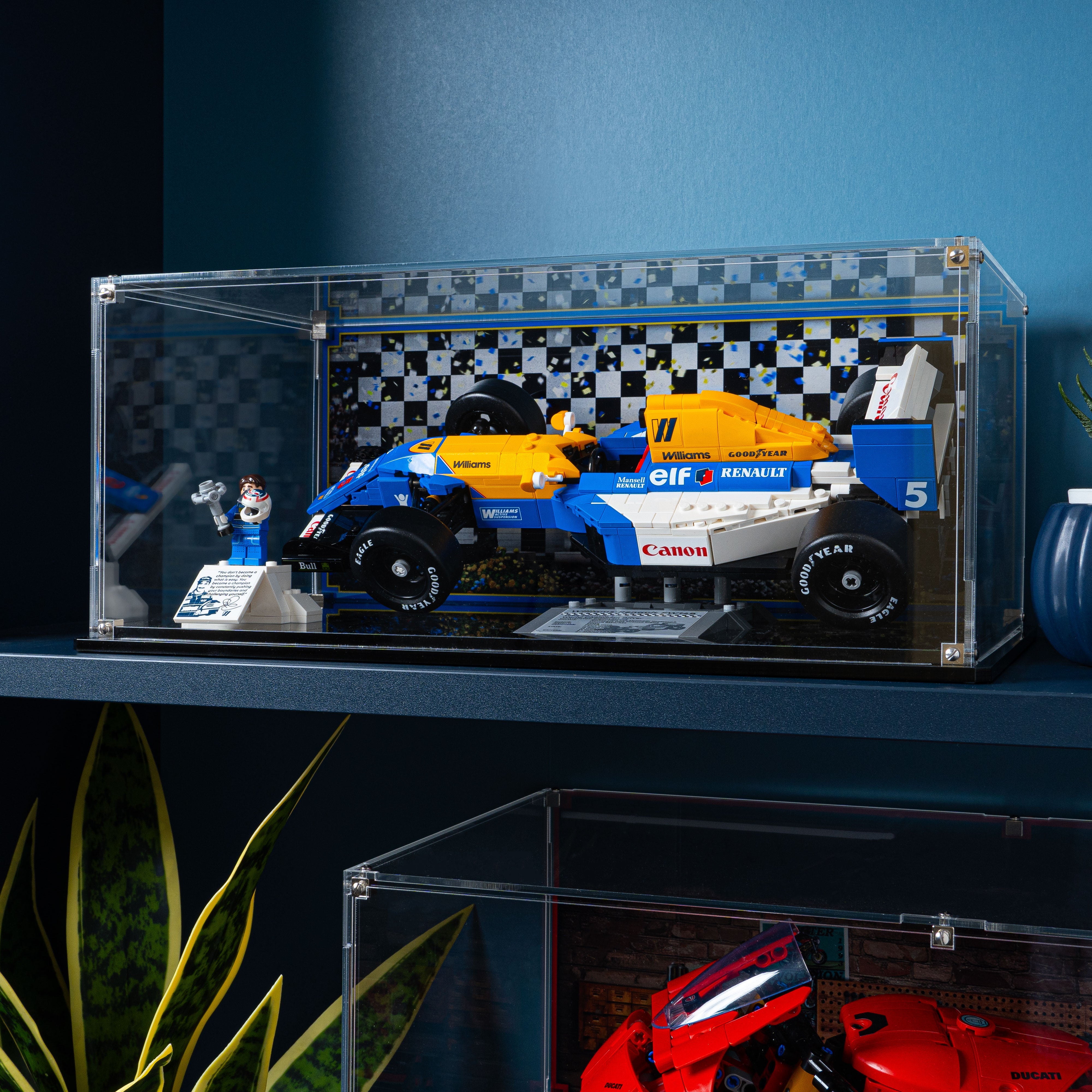 Display Case for LEGO® Icons: Williams Racing FW14B & Nigel Mansell (10353)