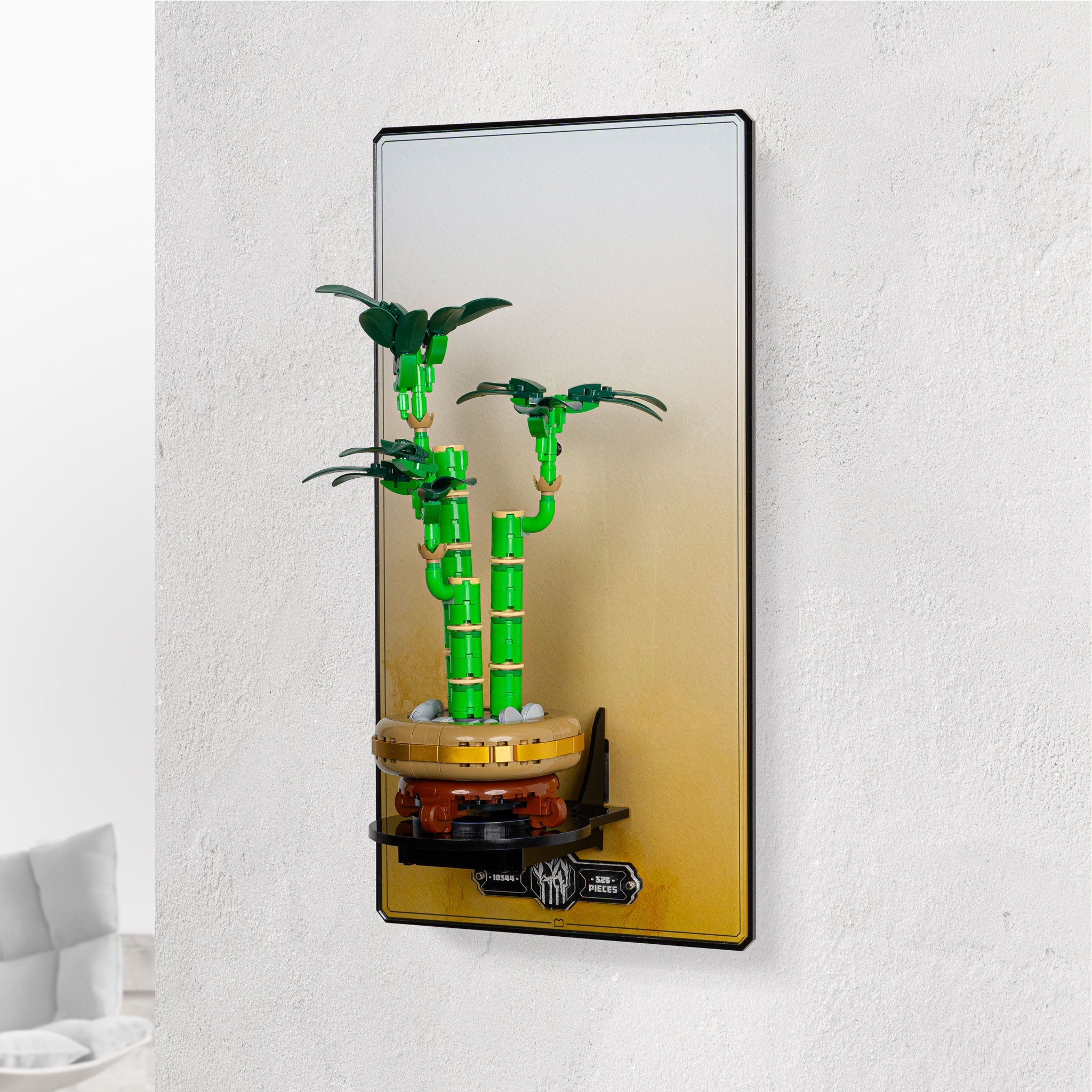Wall Mounted Display Stand for LEGO® Botanicals Lucky Bamboo (10344)