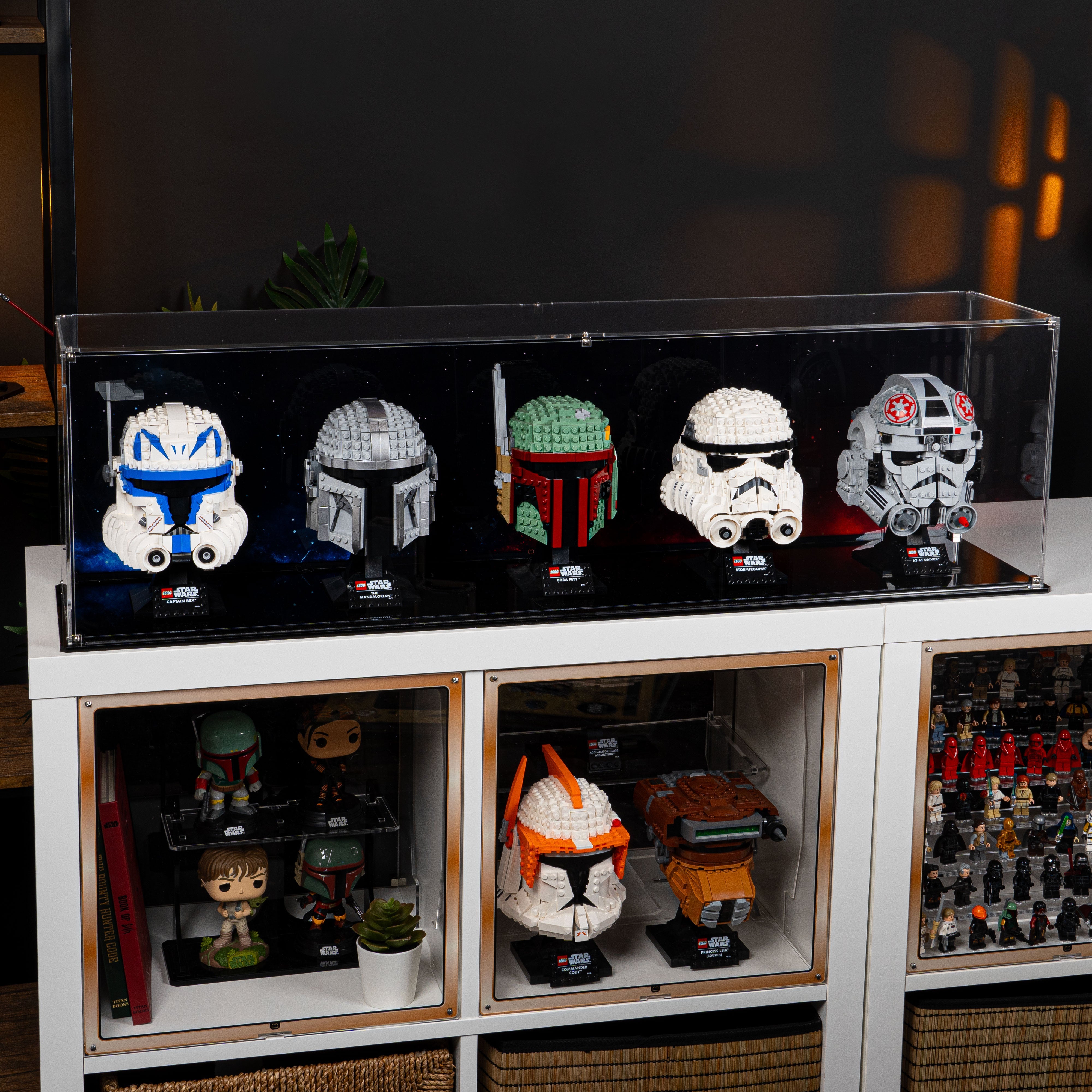 Star Wars™ Themed Display Case for Five LEGO® Helmets