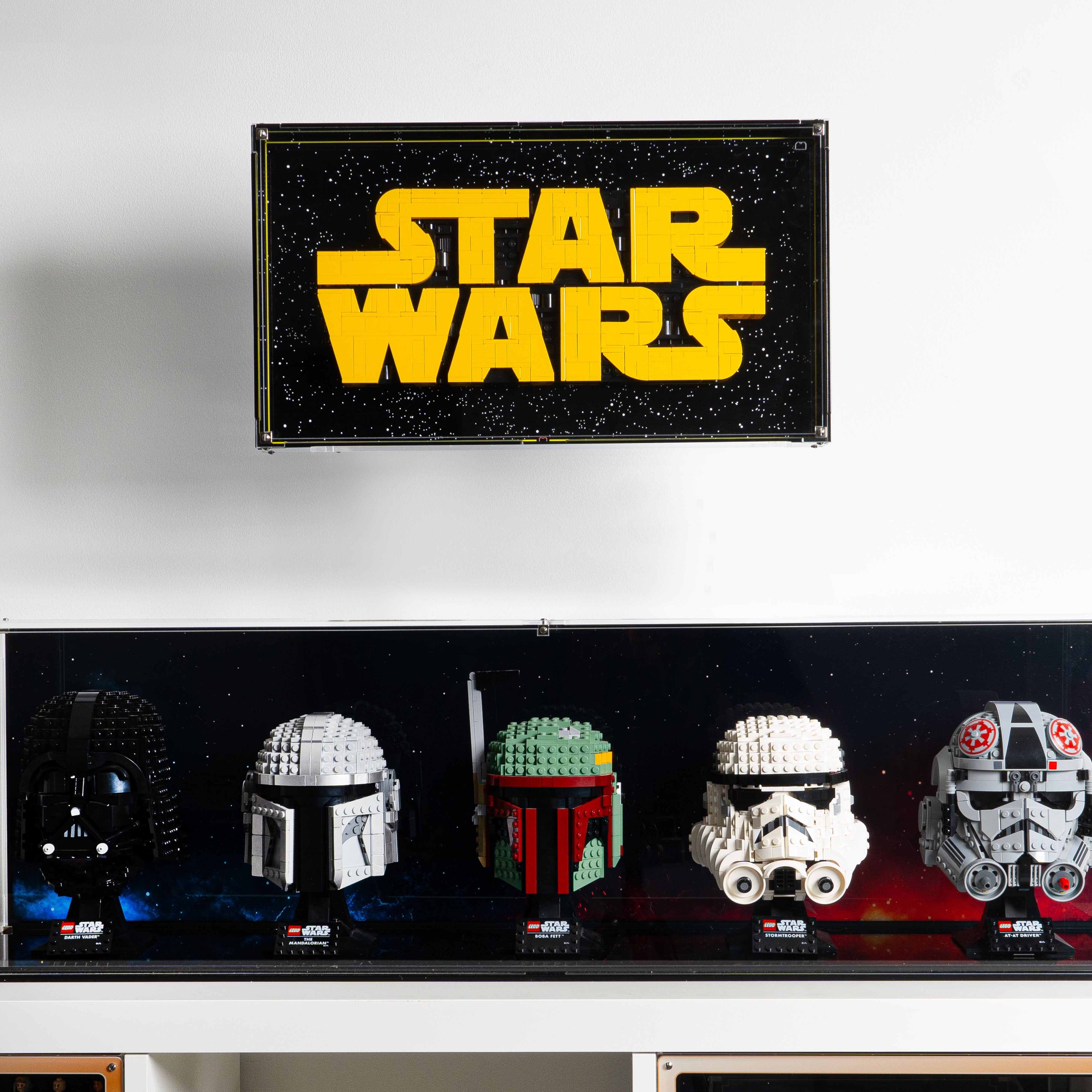 Wall Mounted Display Case for LEGO® Star Wars: Brick-Built Star Wars Logo (75407)