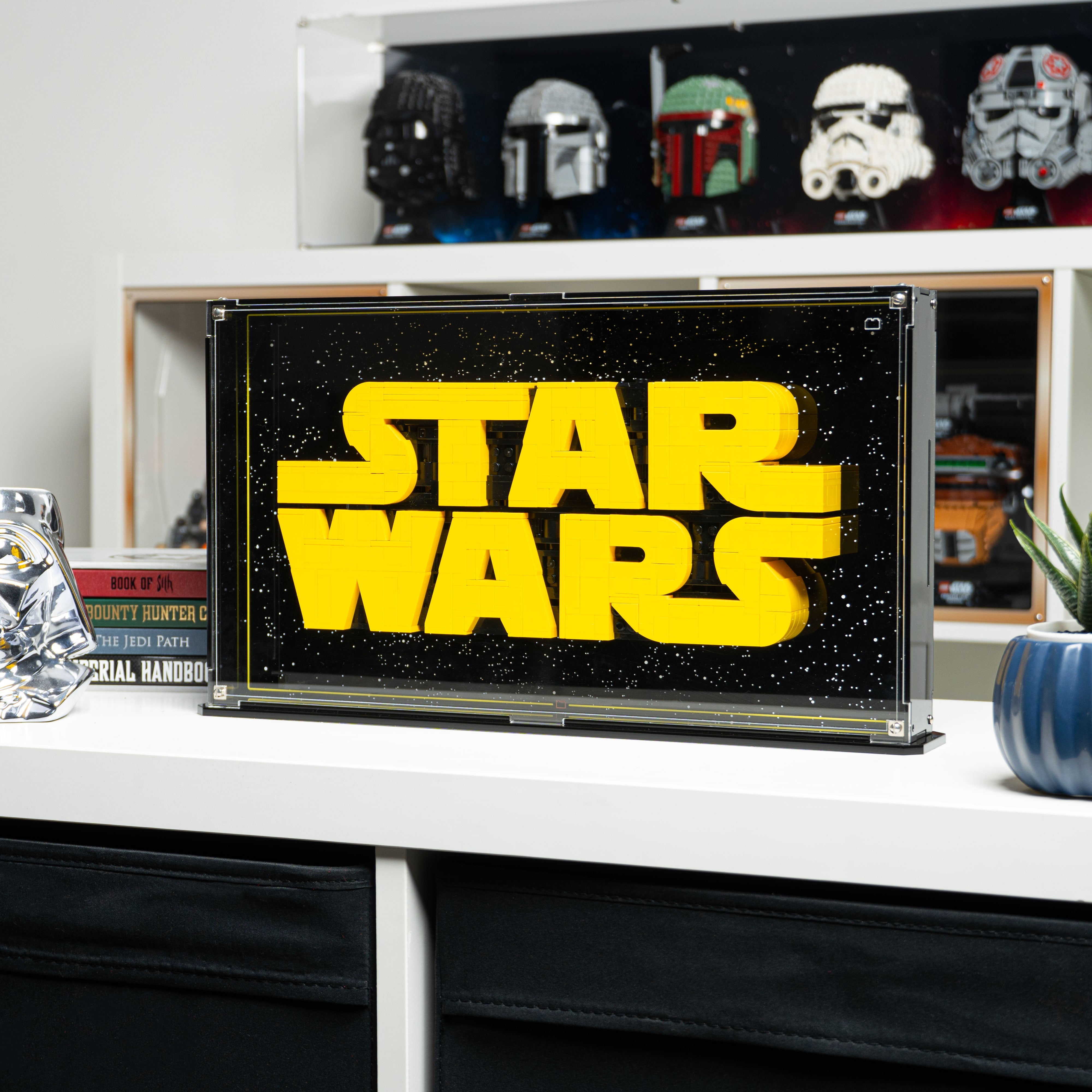 Wall Mounted Display Case for LEGO® Star Wars: Brick-Built Star Wars Logo (75407)