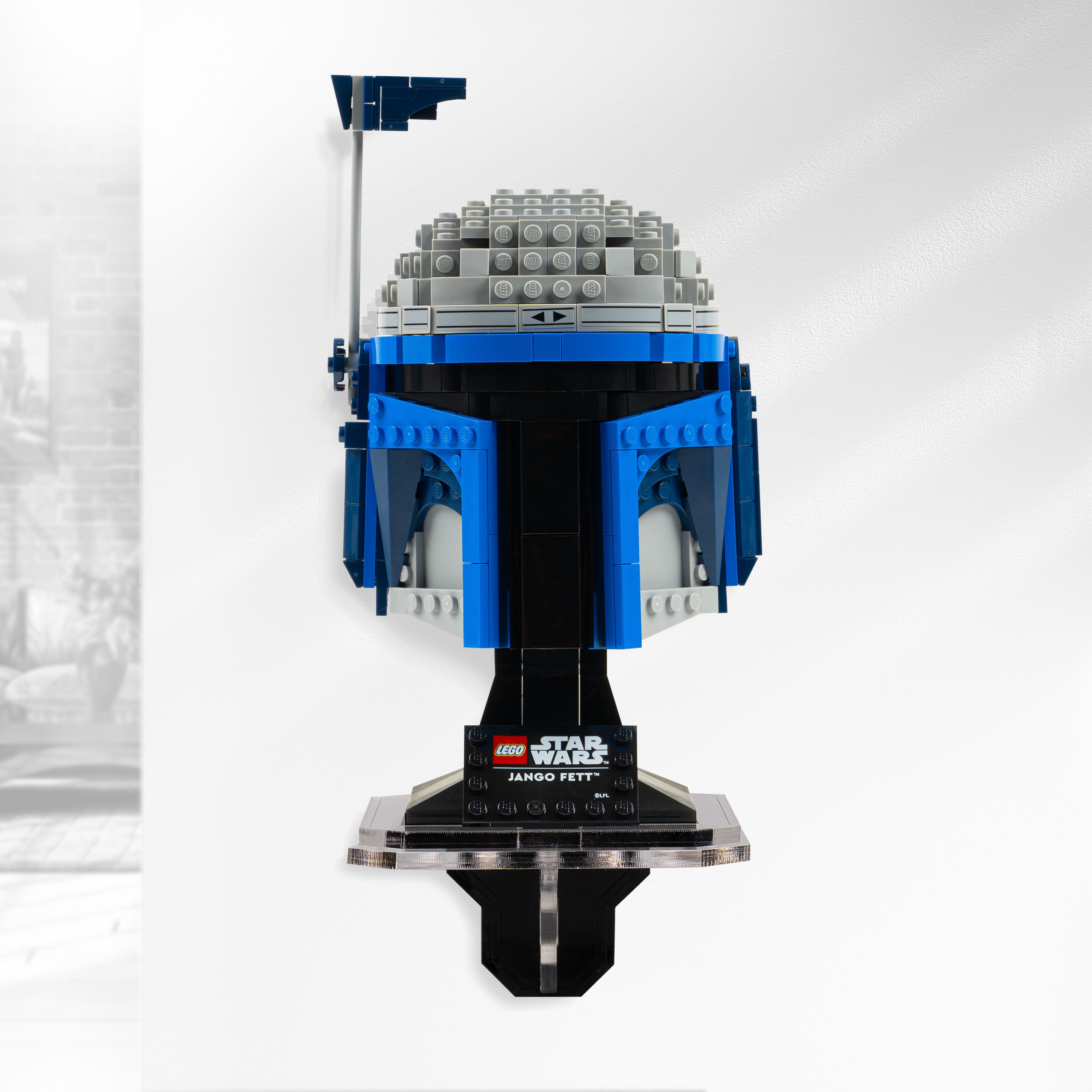 Wall Mounted Display for LEGO® Star Wars Jango Fett Helmet (75408)