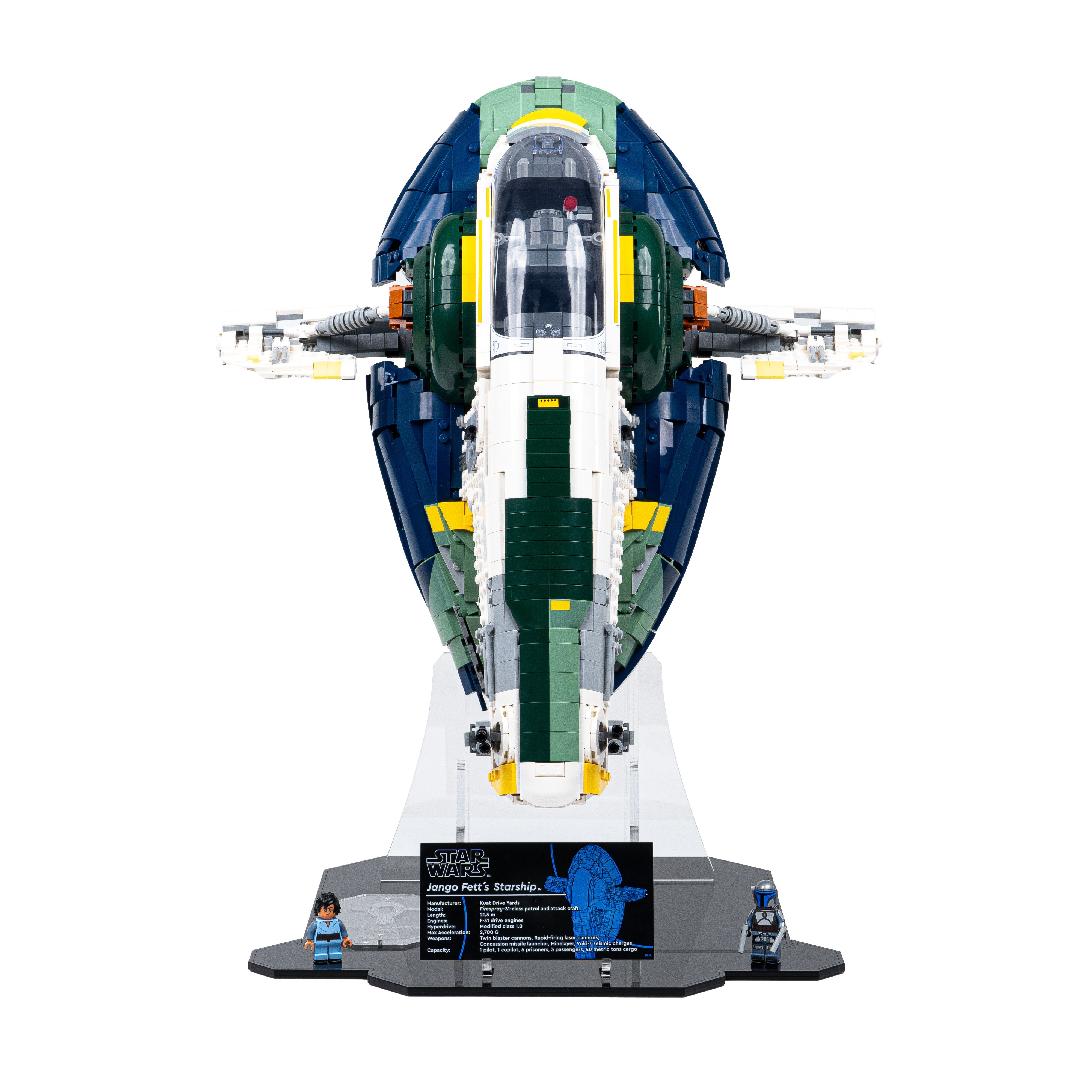 Display Stand for LEGO® Star Wars: Jango Fett's Firespray-Class Starship (75409)