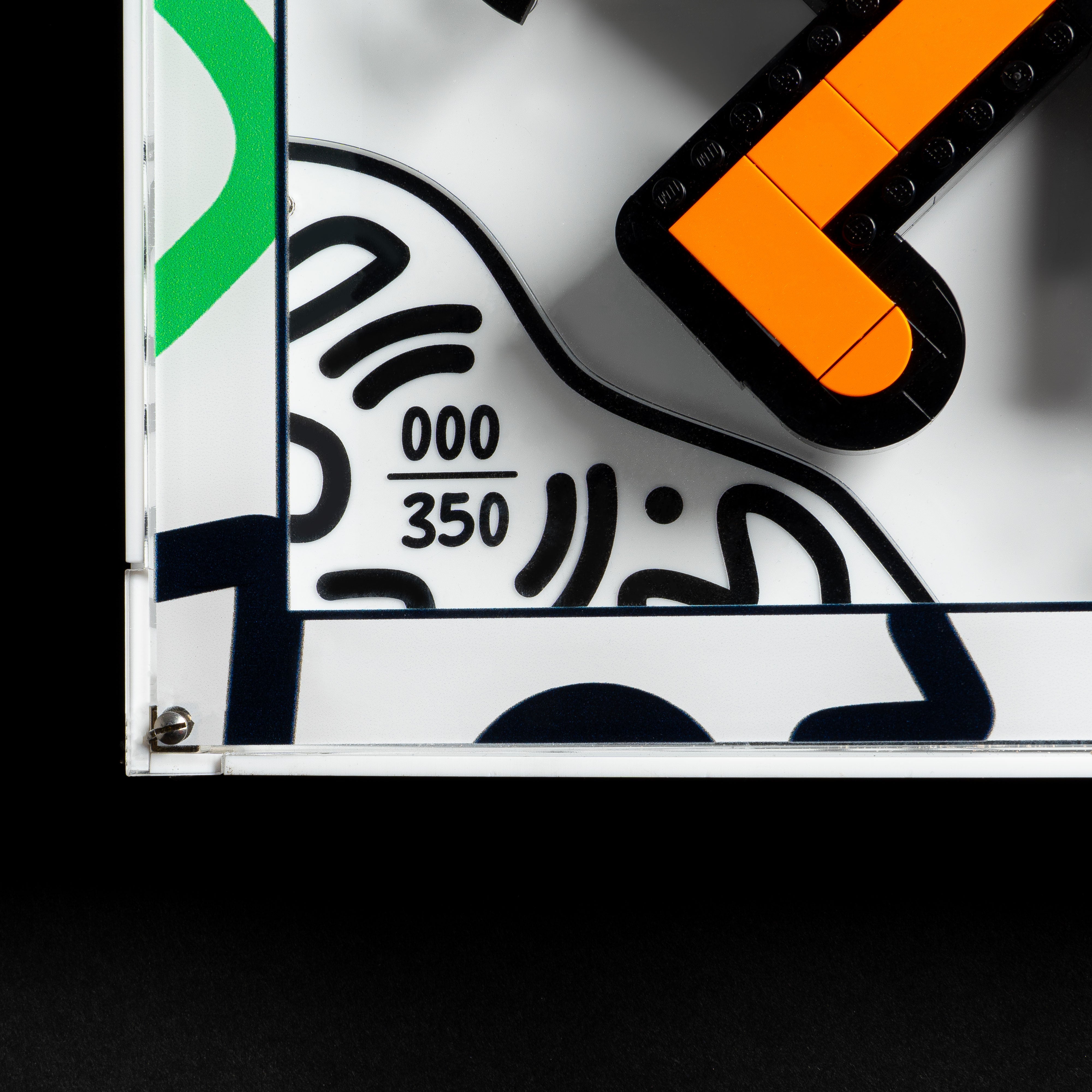 Limited Edition Wall Mounted Display Case for LEGO® Art: Keith Haring – Dancing Figures (31216)