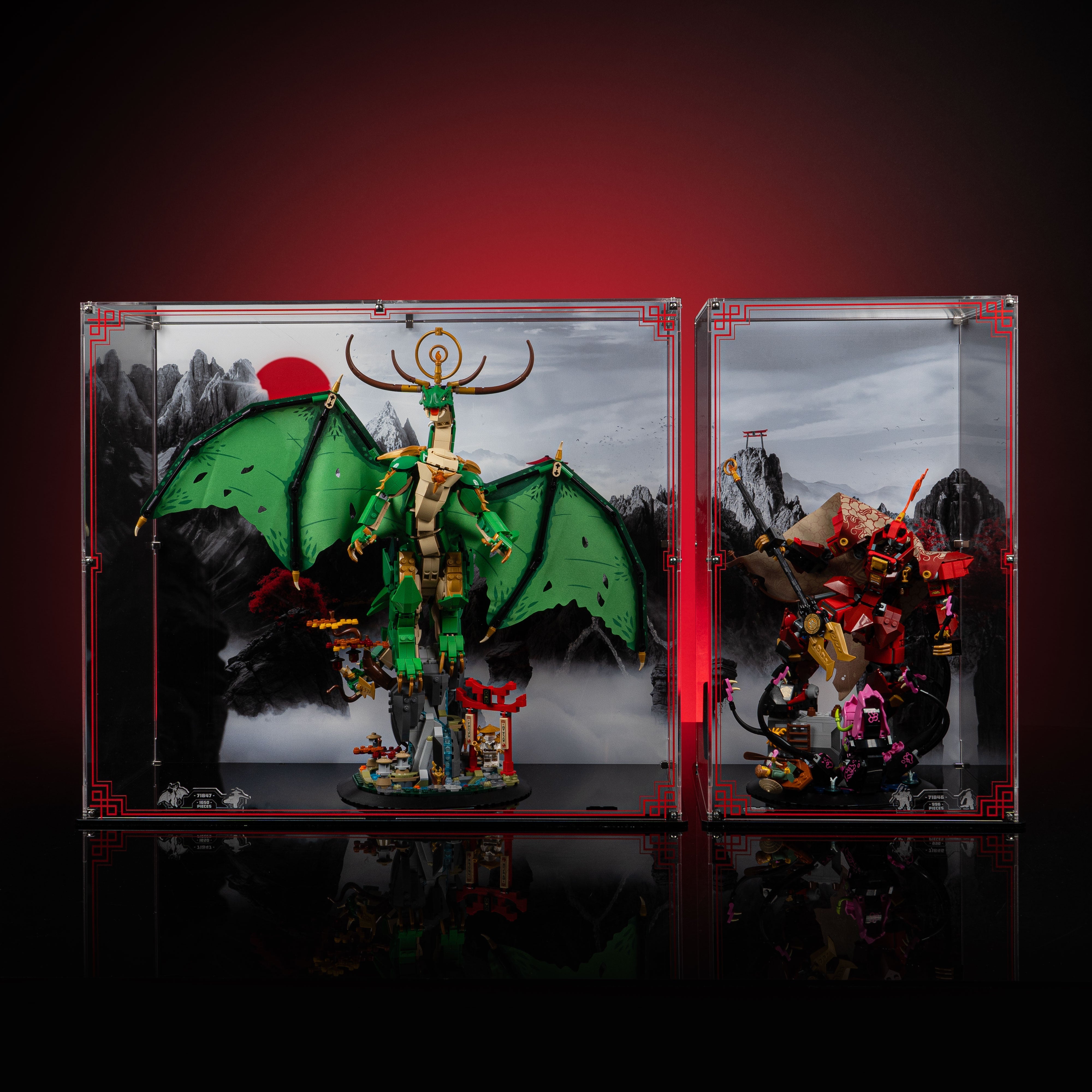 Limited Edition Display Case for LEGO® Ninjago®: The Fire Knight Mech (71846)