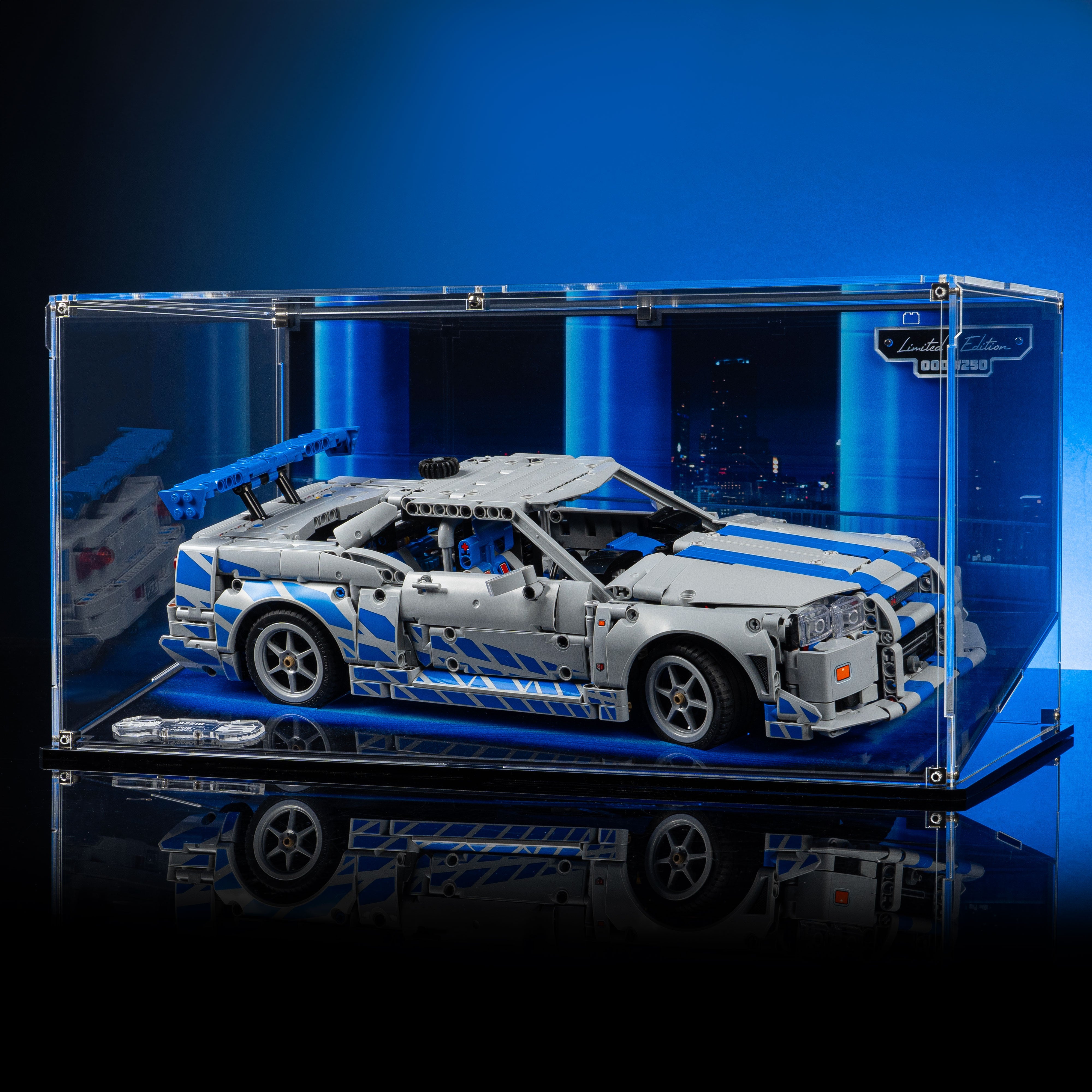 Limited Edition Display Case for LEGO® Technic: 2 Fast 2 Furious Nissan Skyline GT-R (R34) Car (42210)