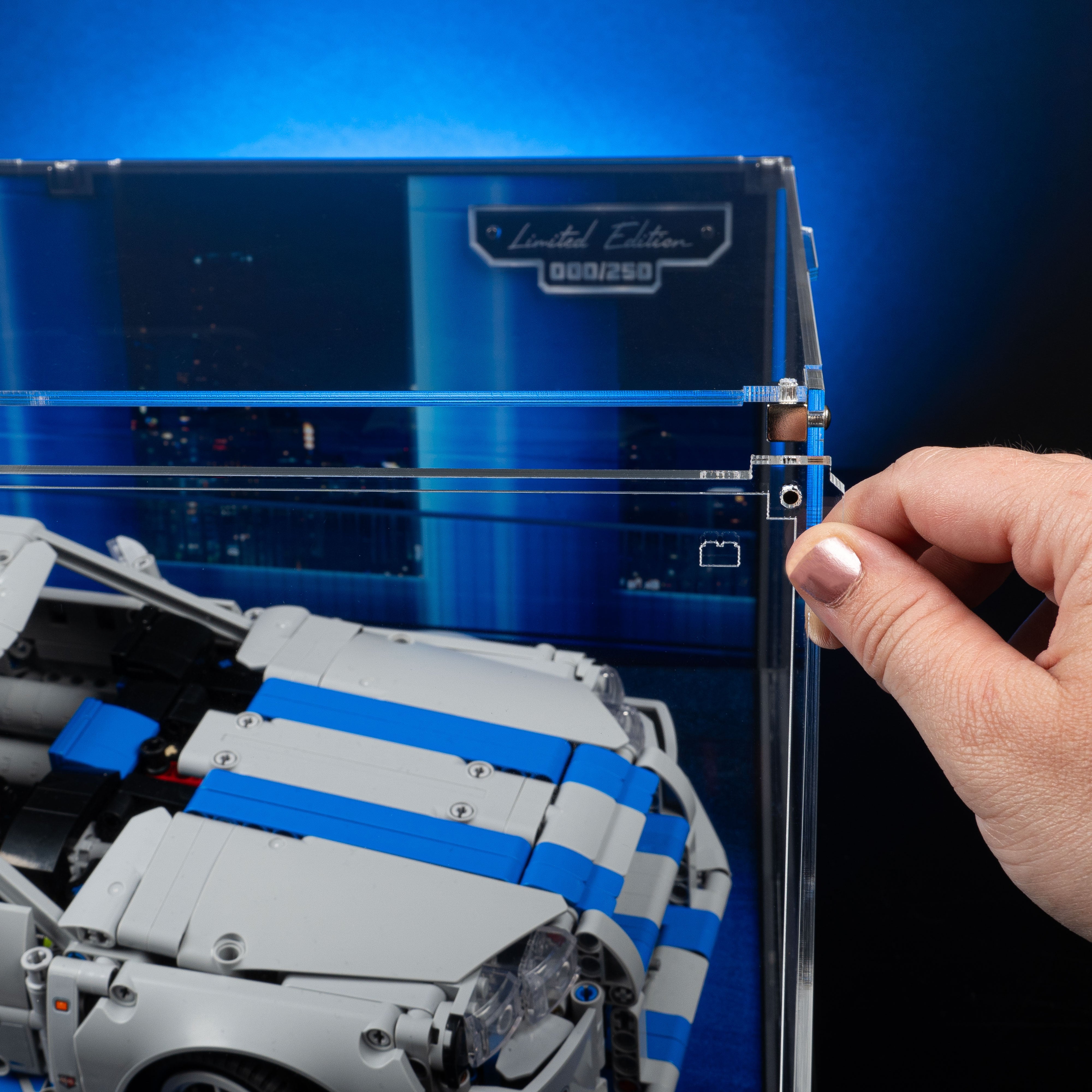 Limited Edition Display Case for LEGO® Technic: 2 Fast 2 Furious Nissan Skyline GT-R (R34) Car (42210)