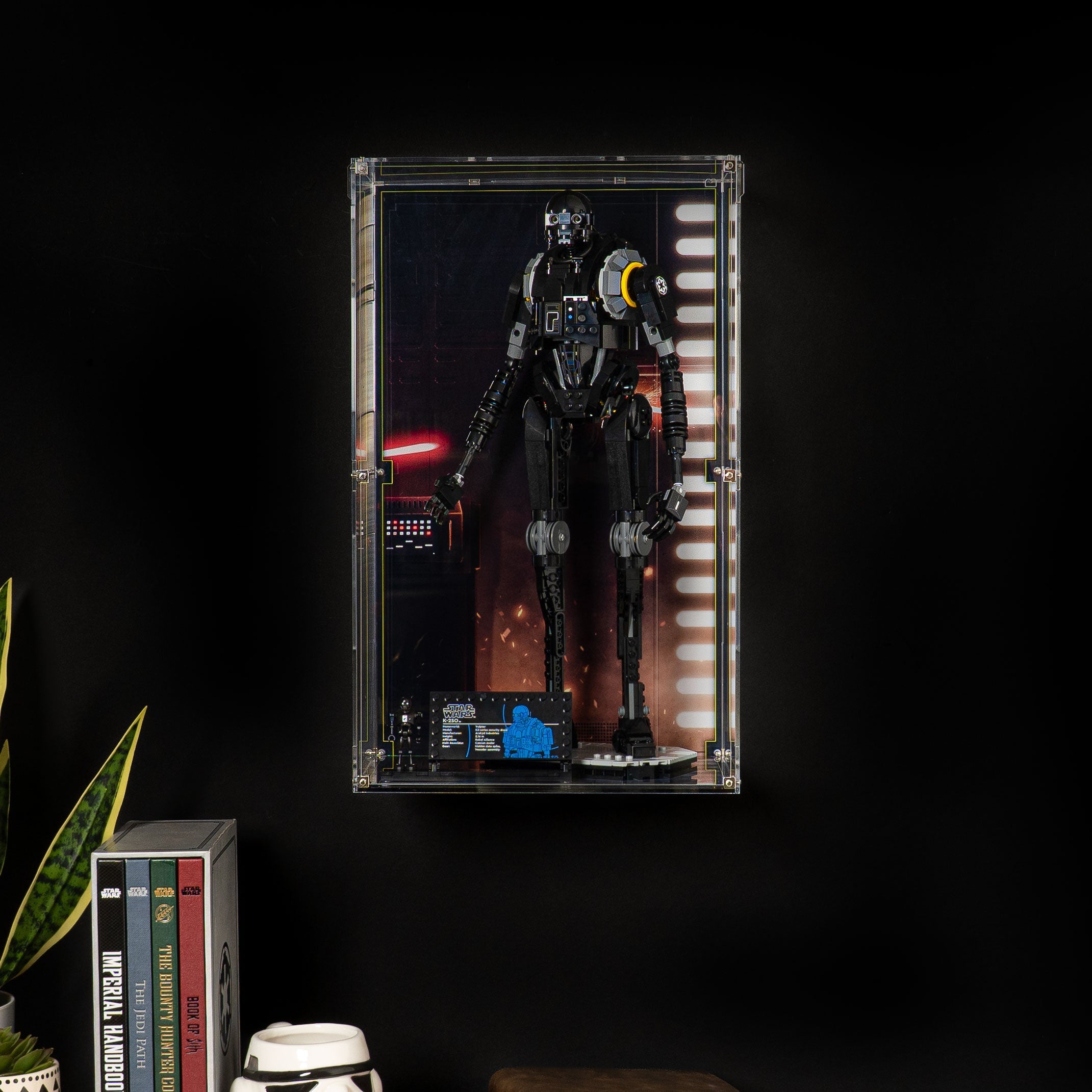 Wall Mounted Display Case for LEGO® Star Wars: K-2SO (75434)