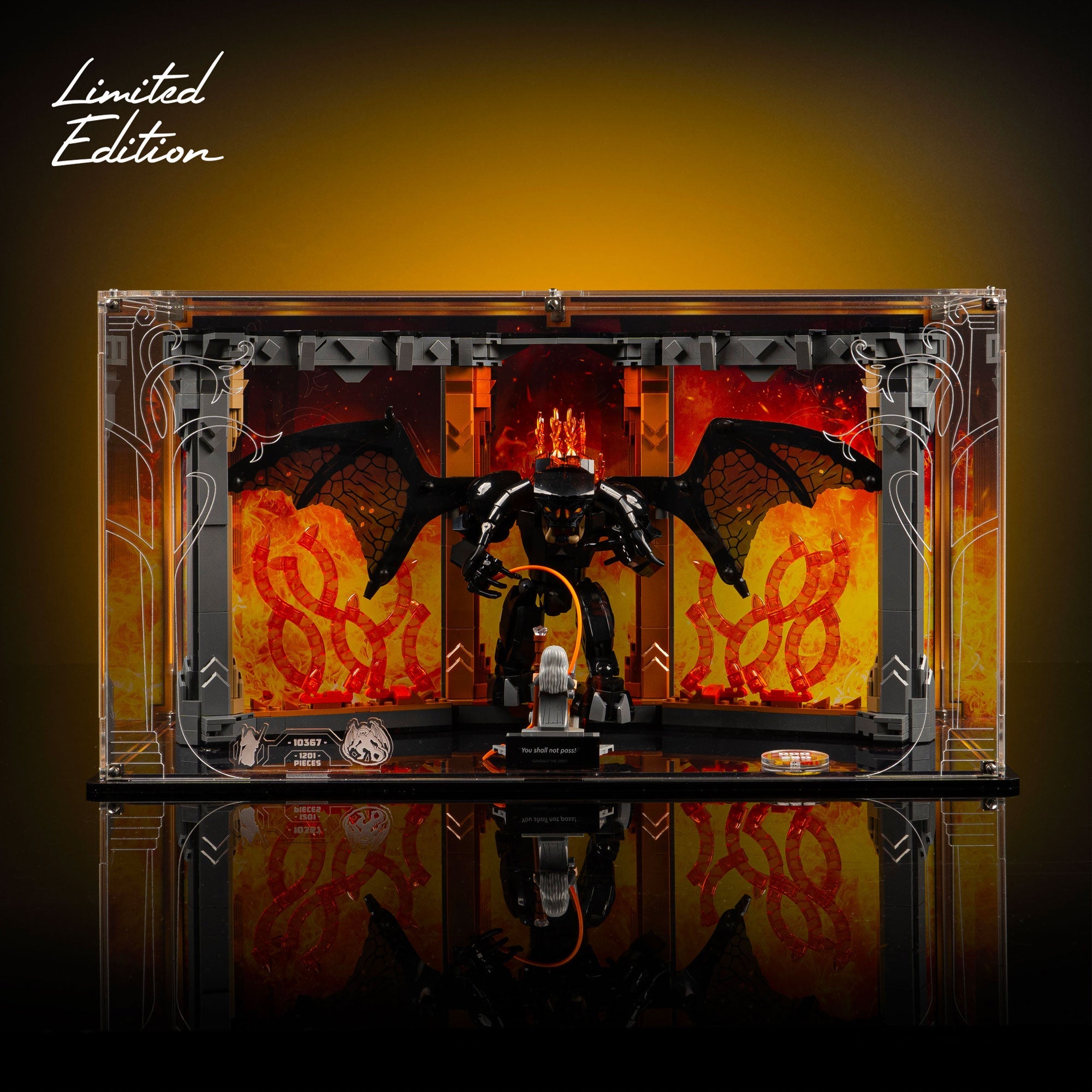 Limited Edition Display Case for LEGO® Icons: Lord of the Rings: Balrog™ Book Nook (10367)