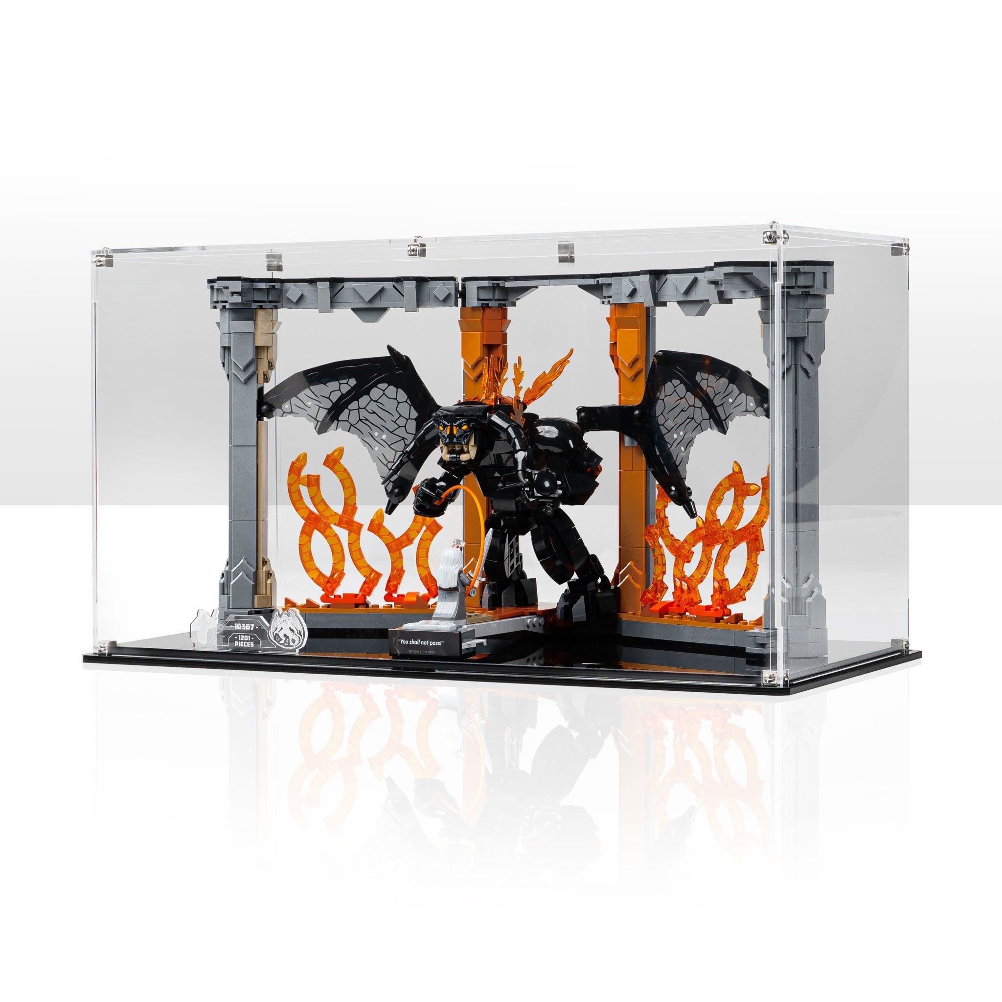 Display Case for LEGO® Icons: Lord of the Rings: Balrog™ Book Nook (10367)