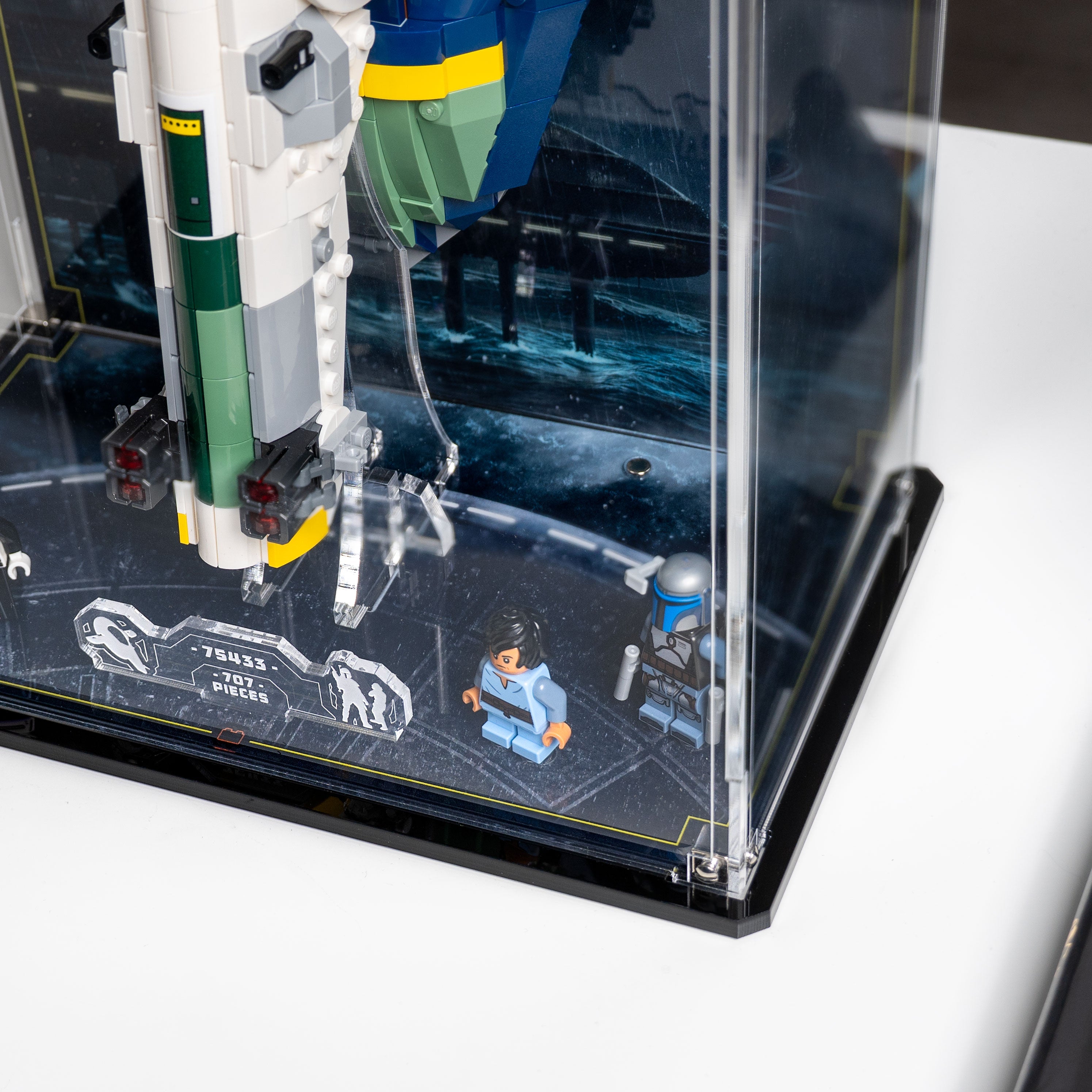 Display Case for LEGO® Star Wars: Jango Fett's Starship (75433)