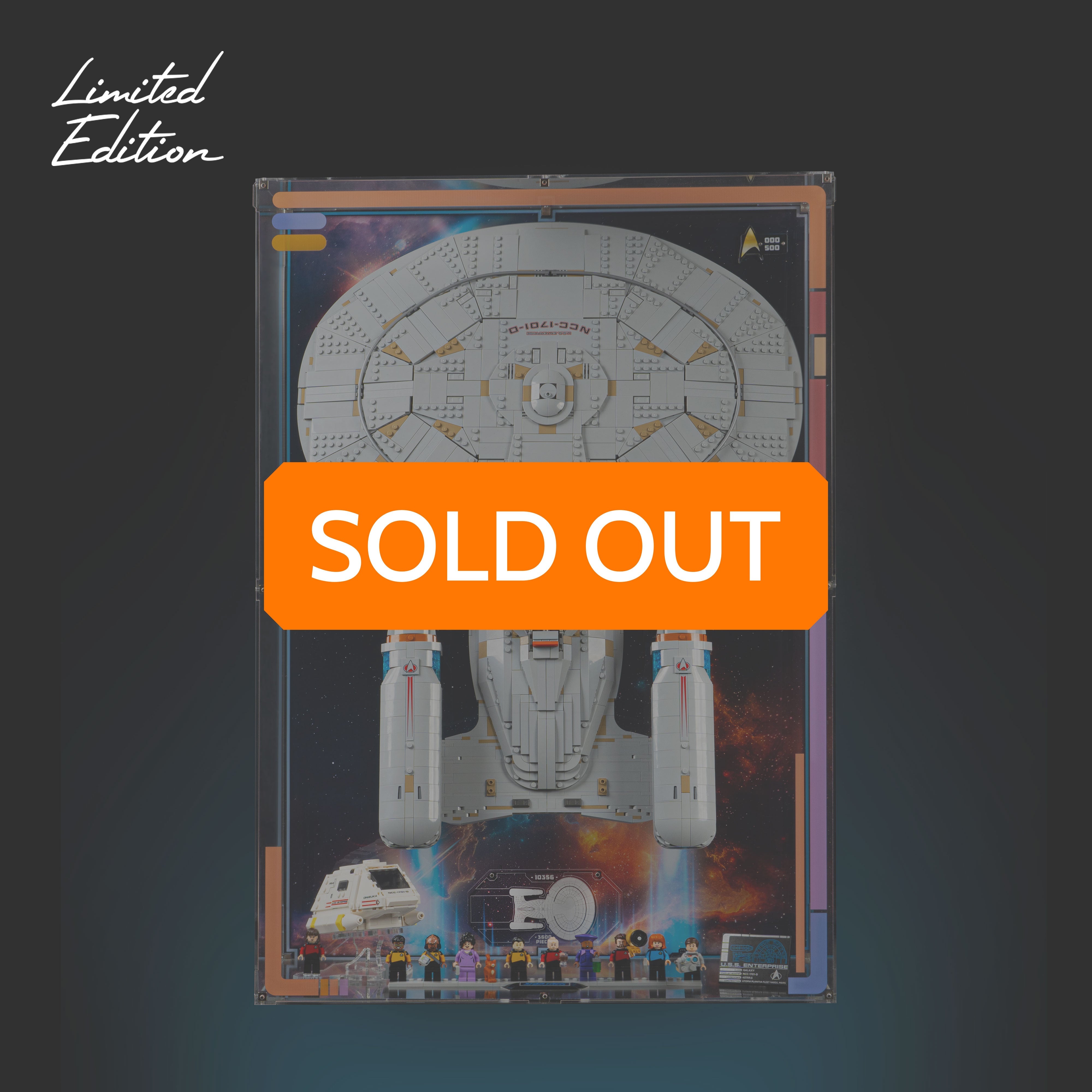 Limited Edition Wall Mounted Display Case for LEGO® Star Trek: U.S.S. Enterprise NCC-1701-D™ (10356)