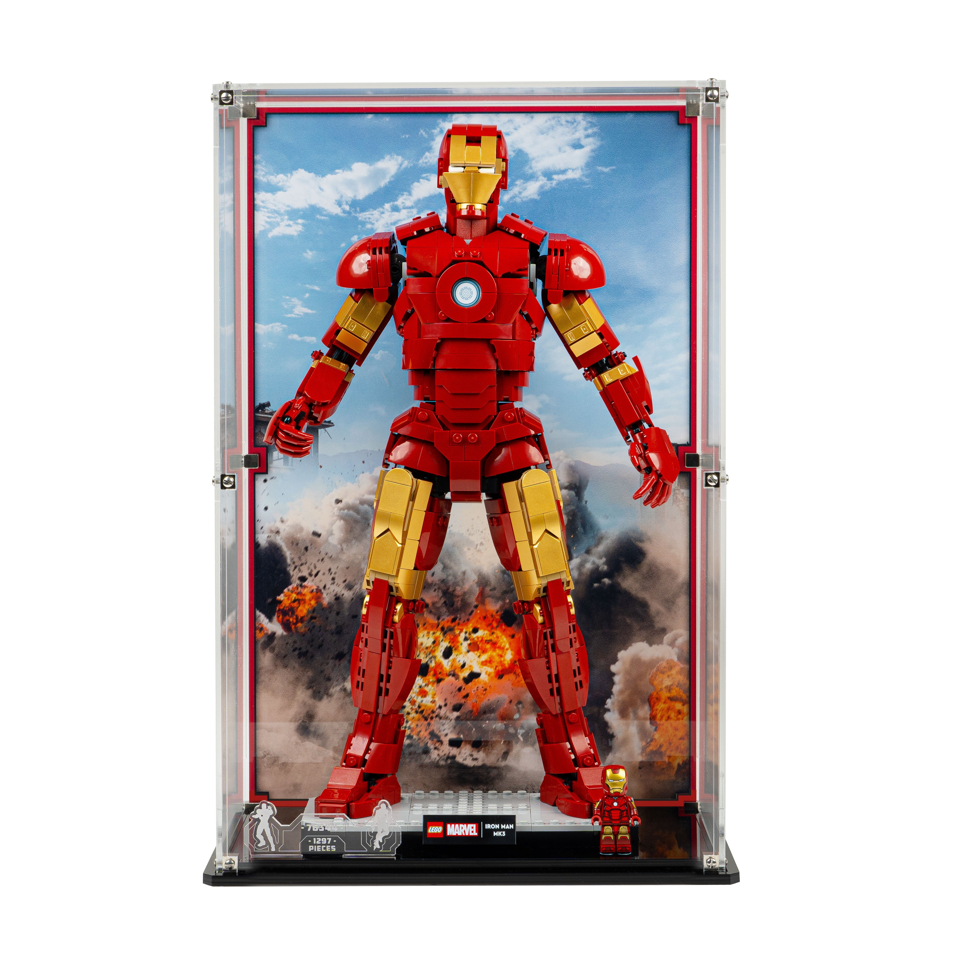 Display Case for LEGO® Marvel: Iron Man Mark 3 Collectors' Edition (76344)