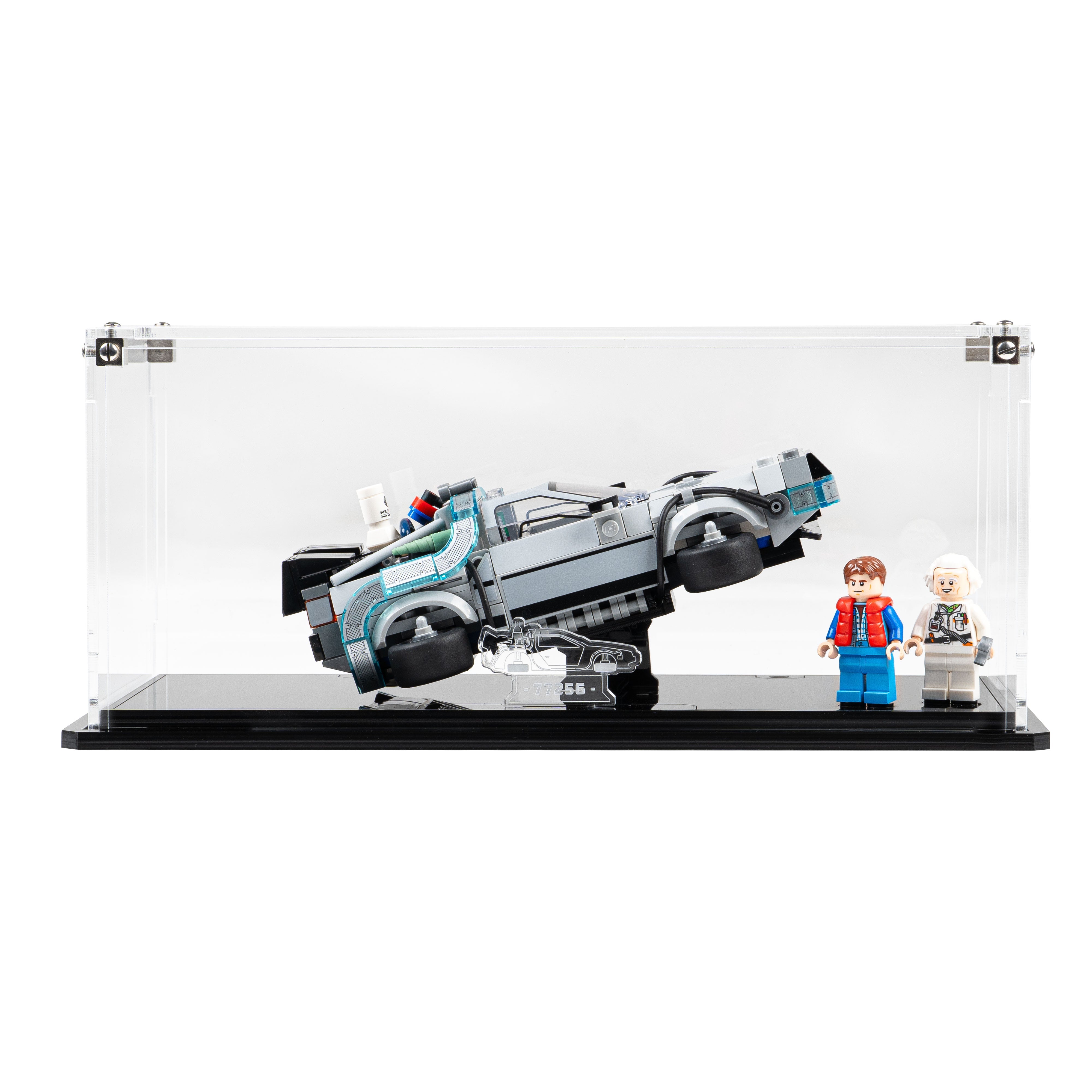 Display Case for LEGO® Speed Champions: Time Machine from Back to the Future (77256)