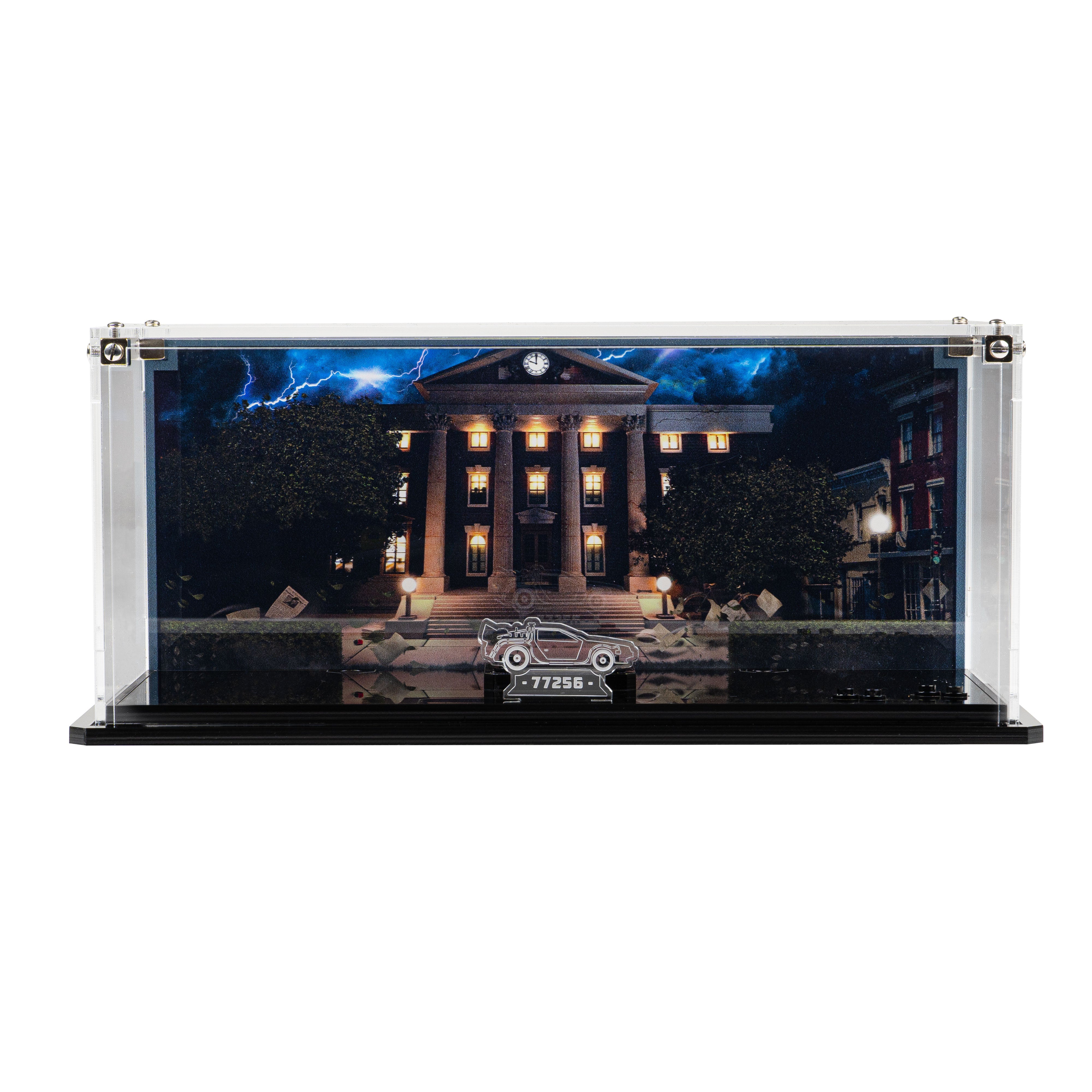 Display Case for LEGO® Speed Champions: Time Machine from Back to the Future (77256)