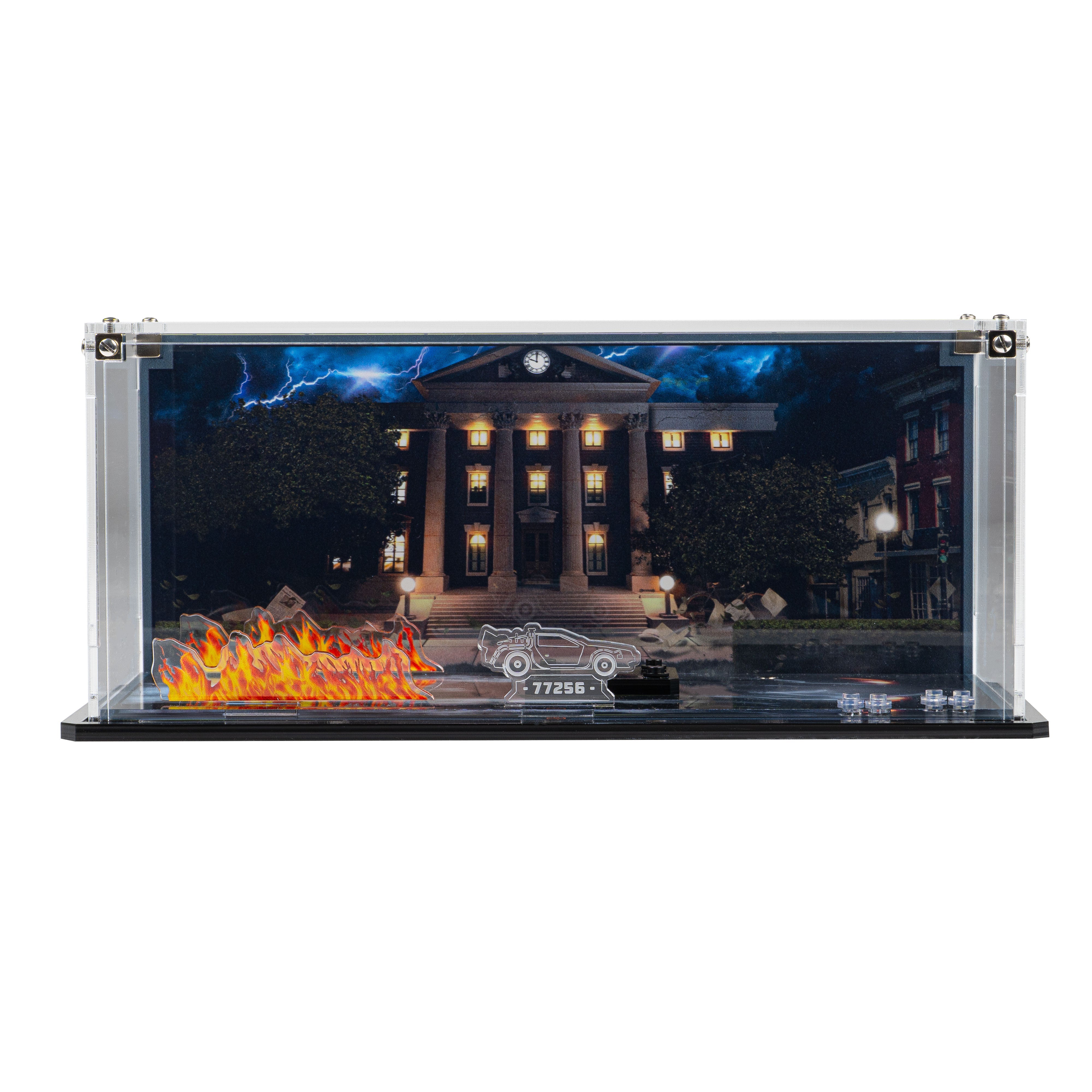 Display Case for LEGO® Speed Champions: Time Machine from Back to the Future (77256)