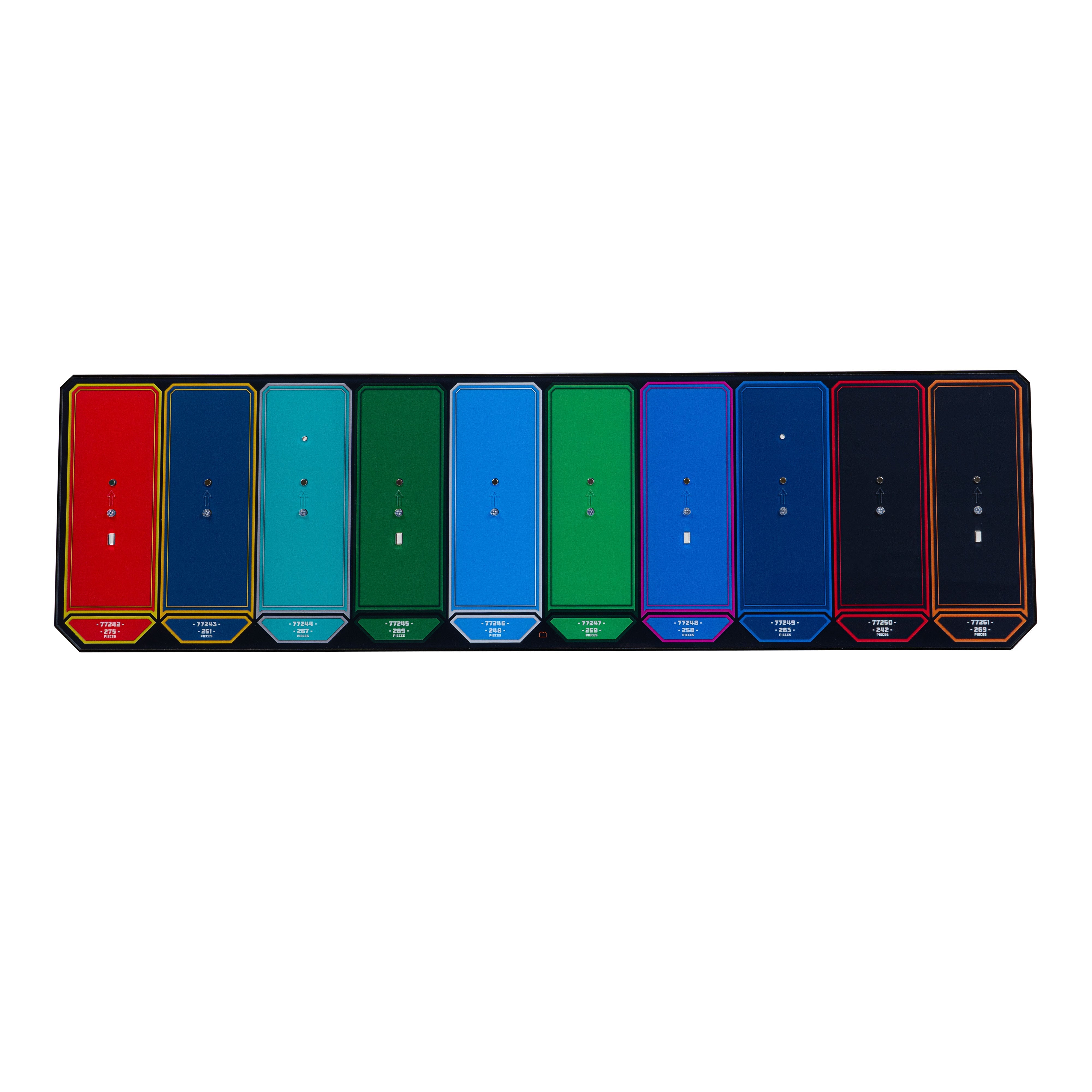Wall Mountable Display Stand for 10 x LEGO® Speed Champions: Formula 1 Range