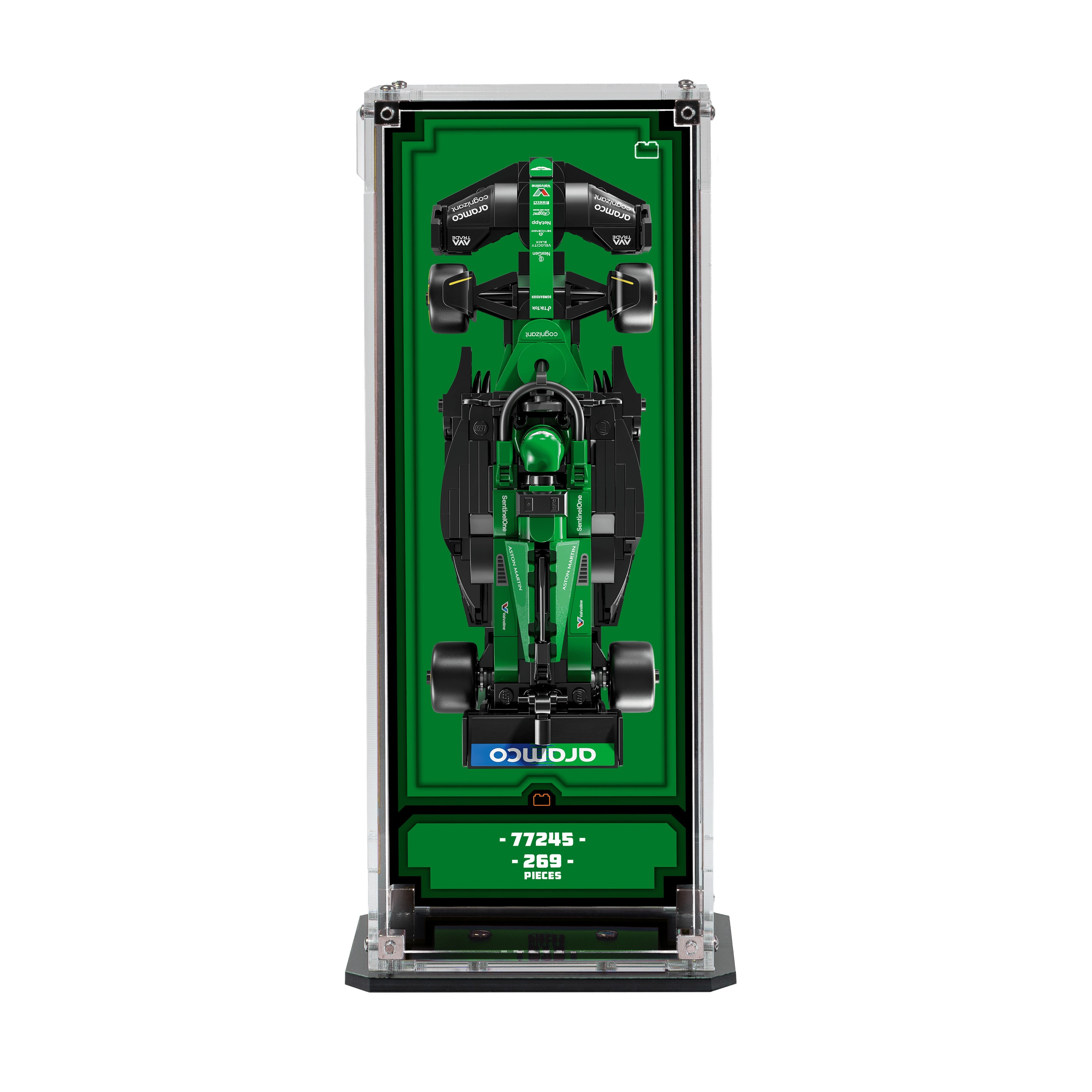 Wall Mountable Display Case for LEGO® Speed Champions: Formula 1 Range