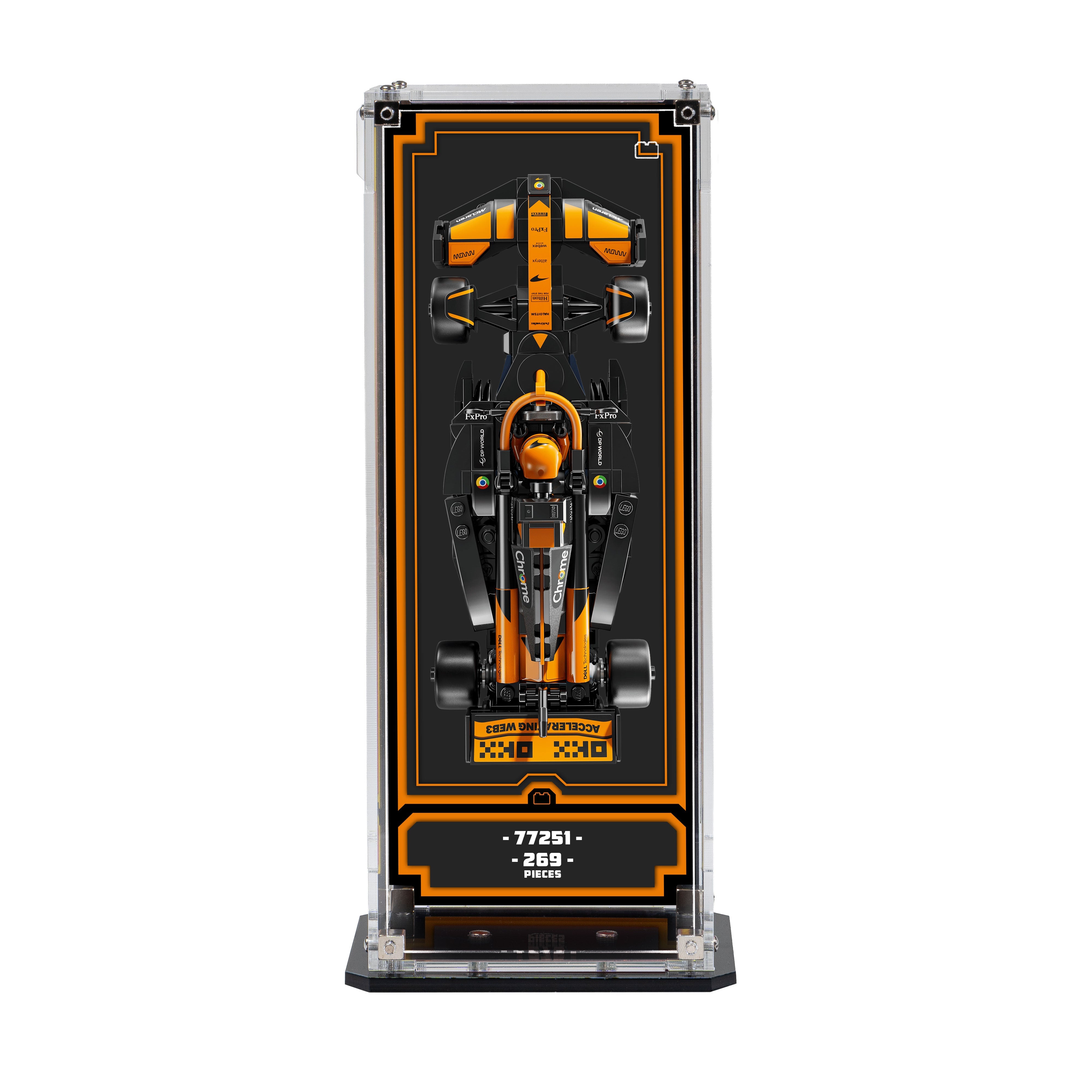 Wall Mountable Display Case for LEGO® Speed Champions: Formula 1 Range