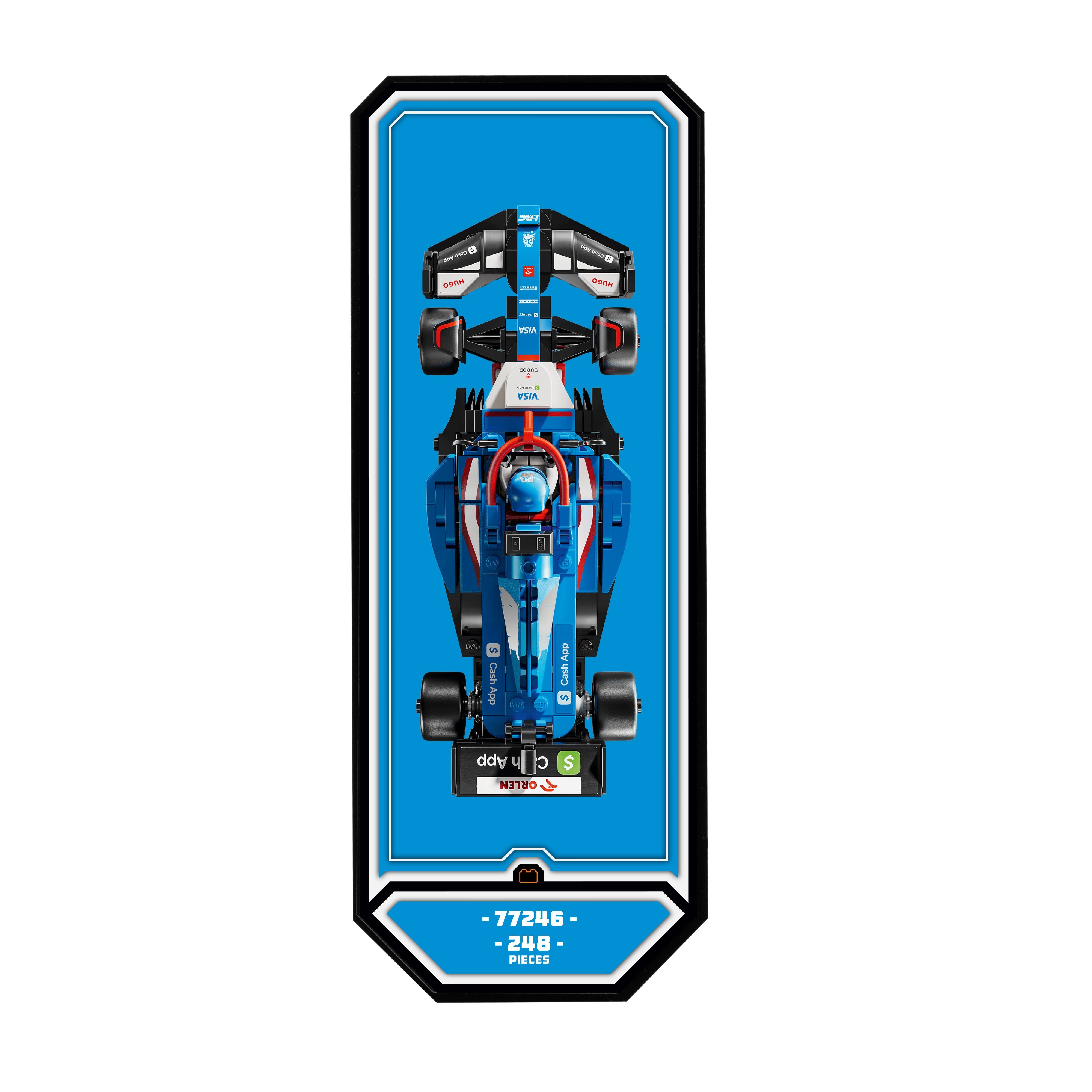 Wall Mountable Display Plinth for LEGO® Speed Champions: Formula 1 Range