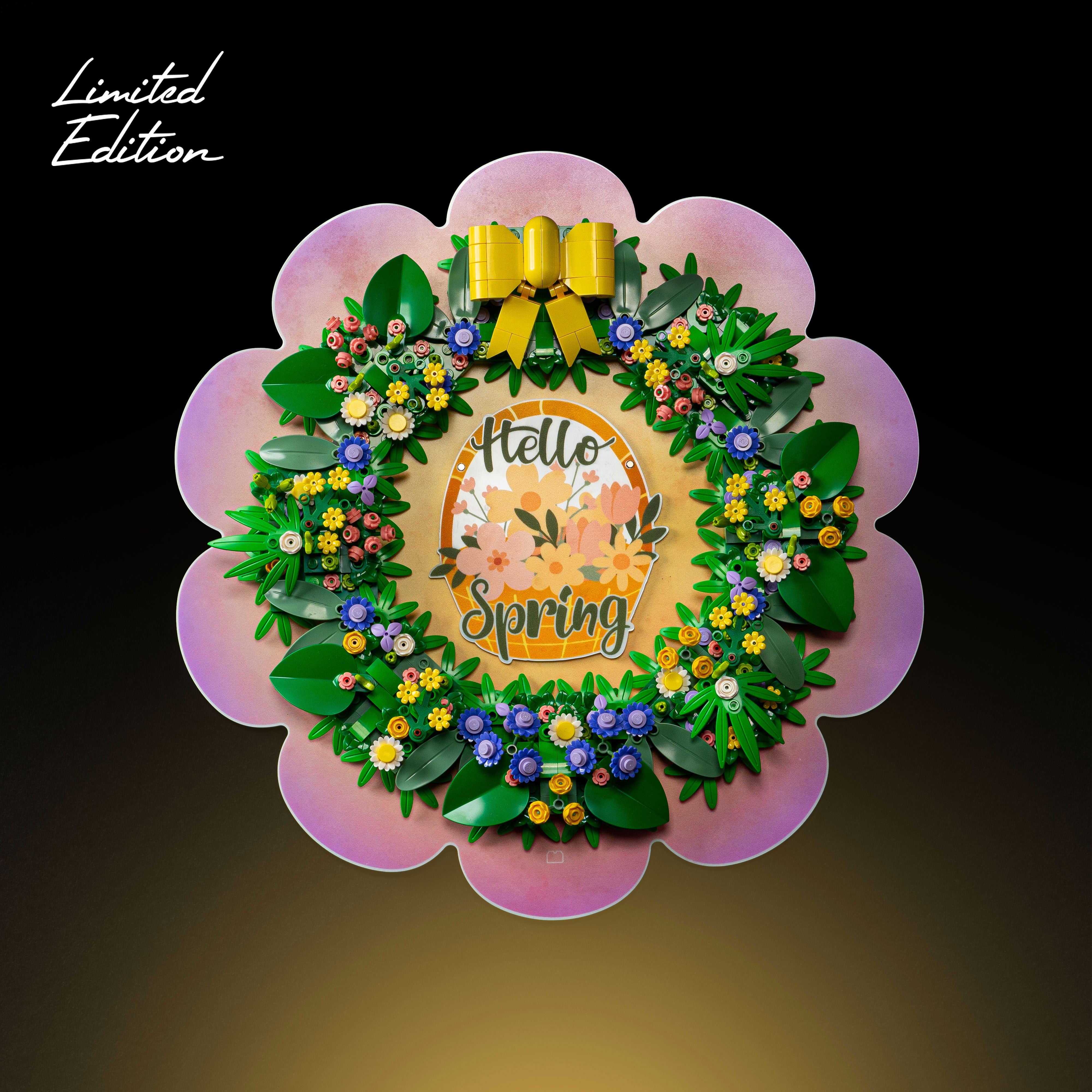 Limited Edition Wall Mounted Display Stand for LEGO® Spring Wreath (40957)