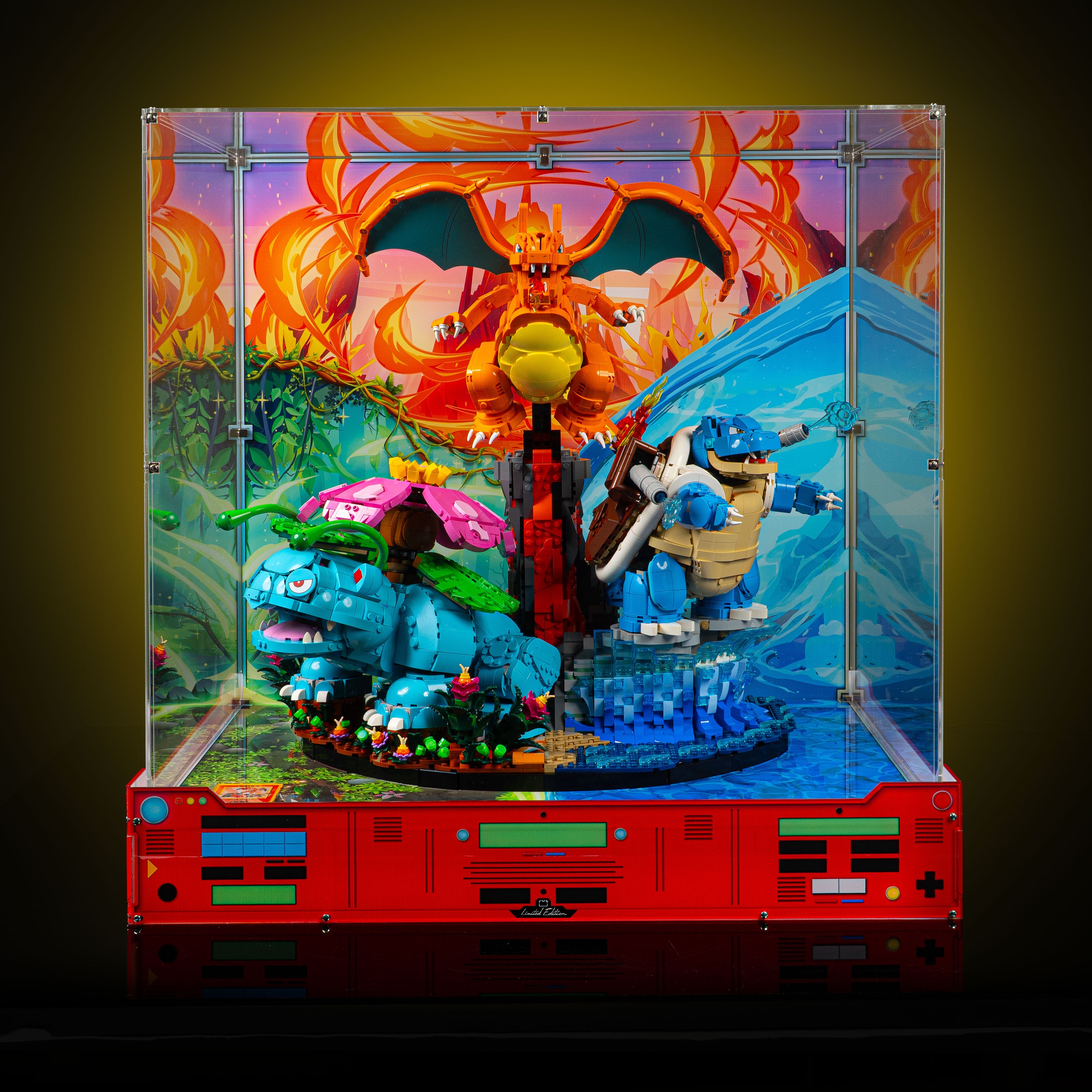 Limited Edition Display Case for LEGO® Pokémon™: Venusaur, Charizard and Blastoise (72153)