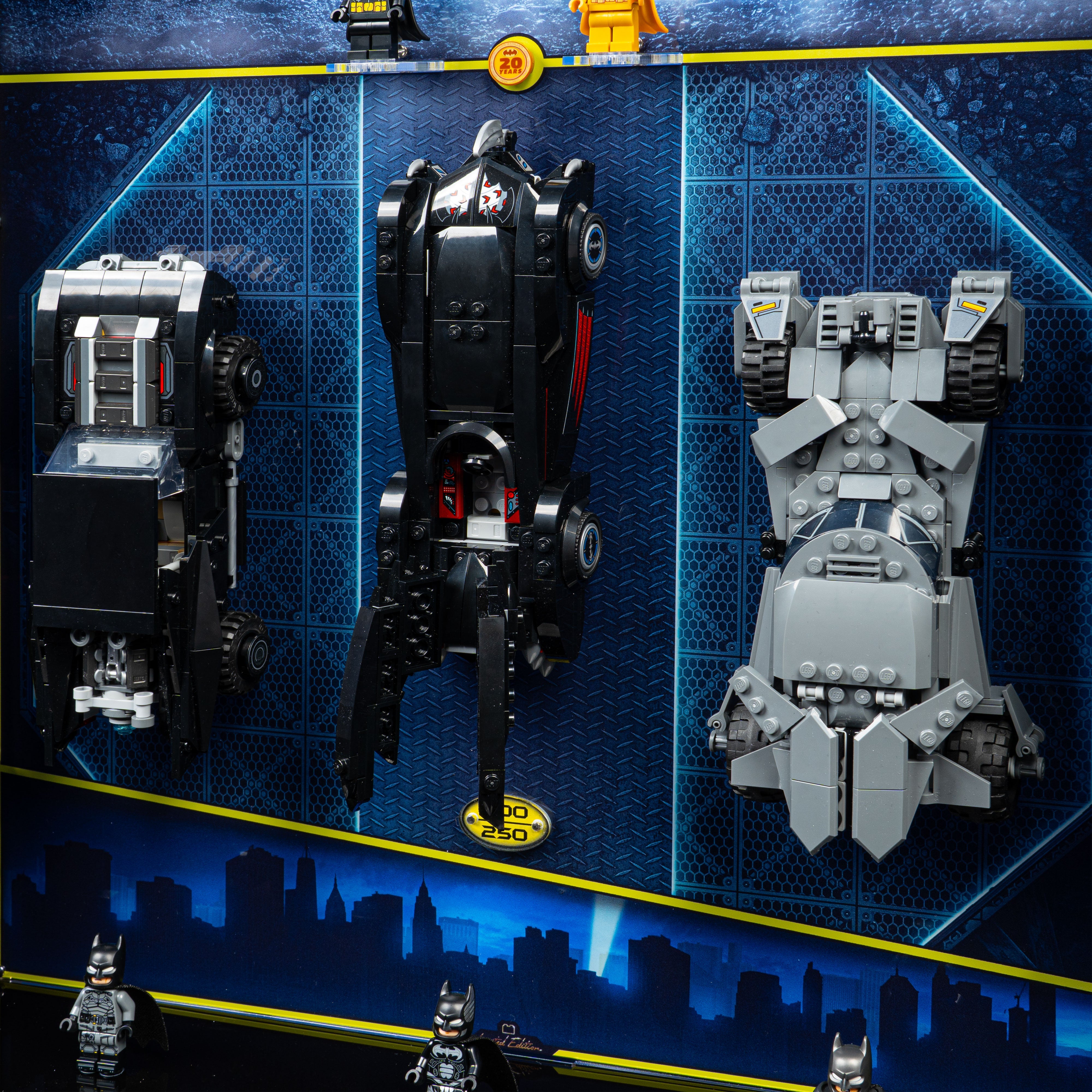 Limited Edition Wall Mounted Display Case for LEGO® Batman™ Logo & Cars (76330) (76332) (76333) (76331)