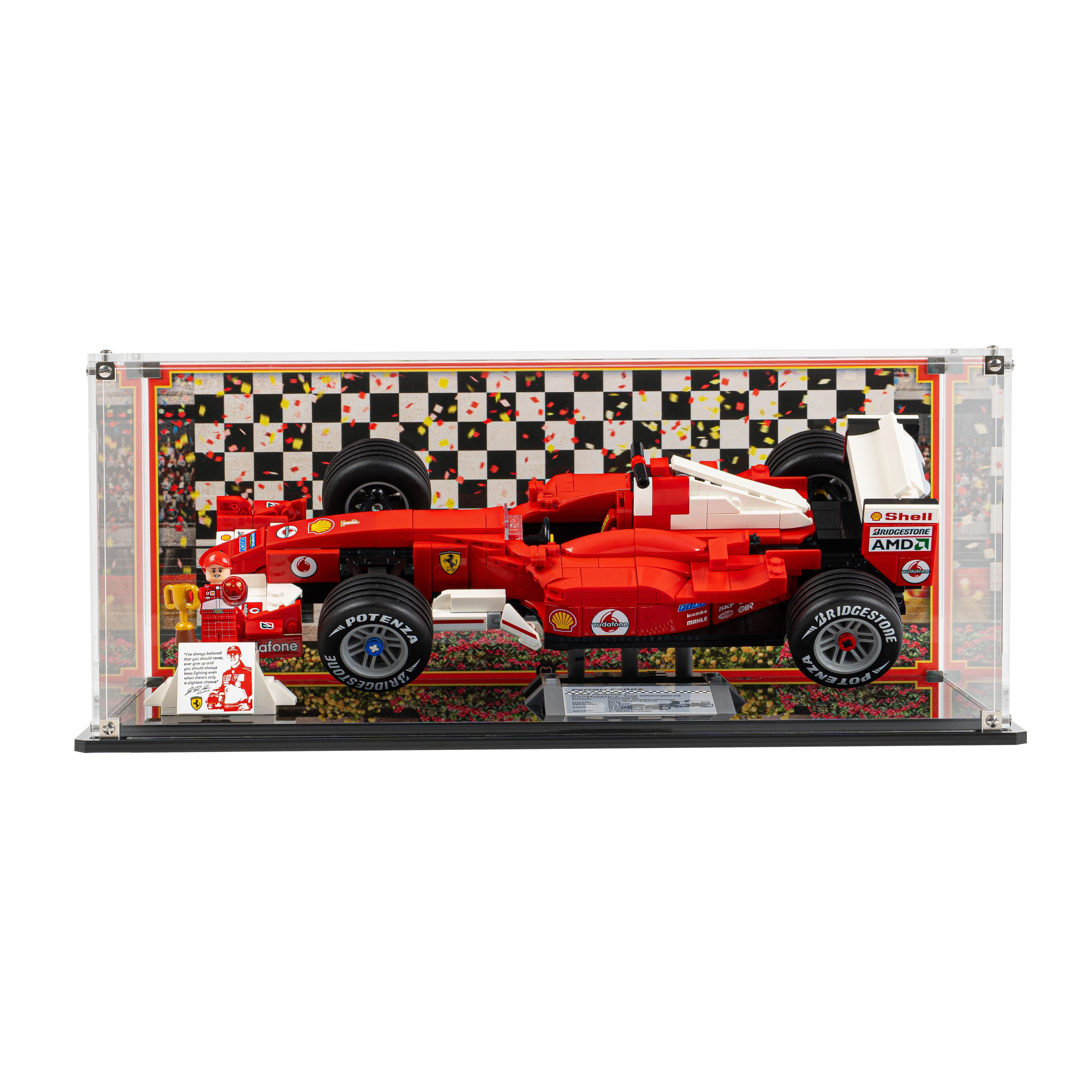 Display Case for LEGO® Icons: Ferrari F2004 & Michael Schumacher (11375)