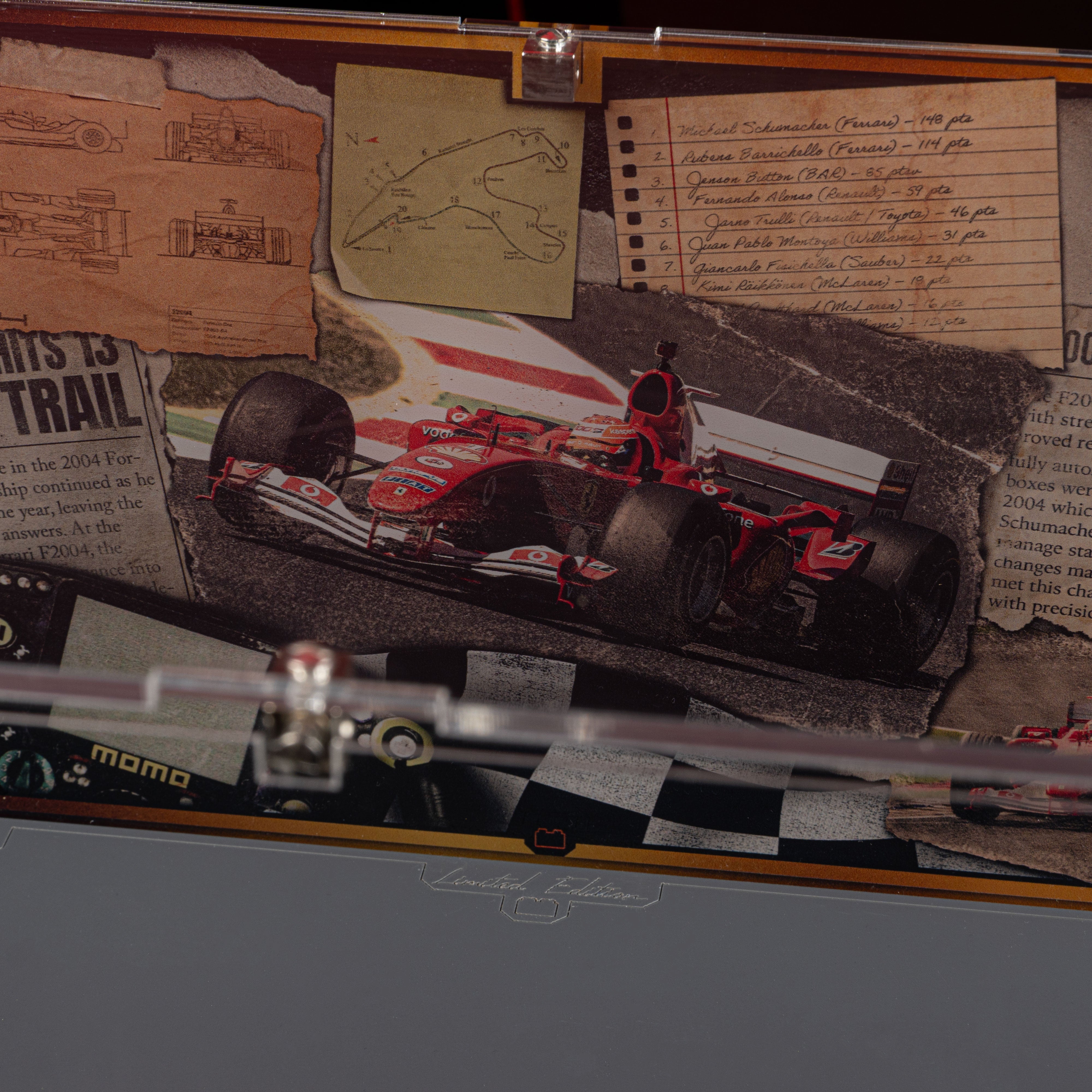 Limited Edition Display Case for LEGO® Icons: Ferrari F2004 & Michael Schumacher (11375)