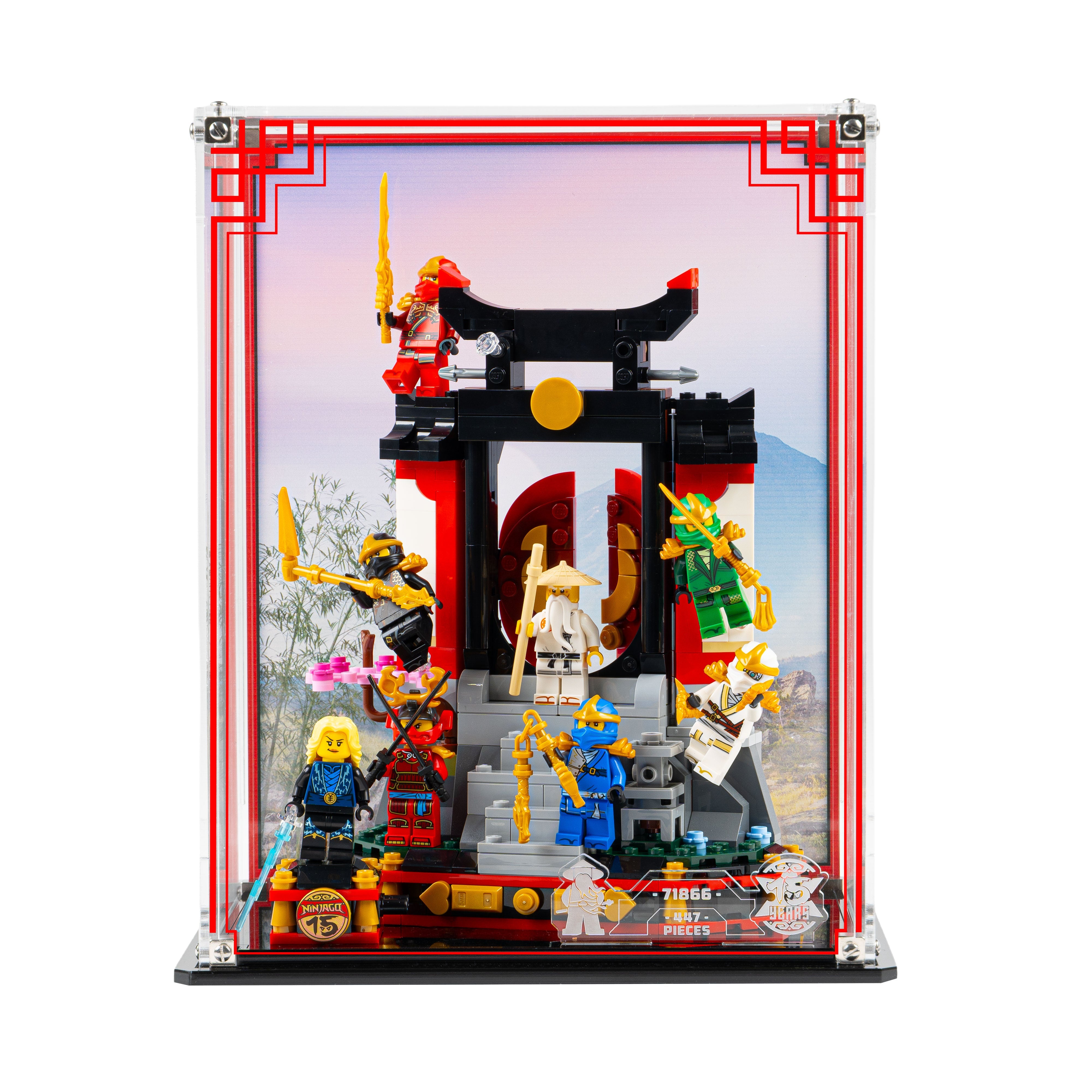 Display Case for LEGO® Ninja Character Display 15th Anniversary (71866)