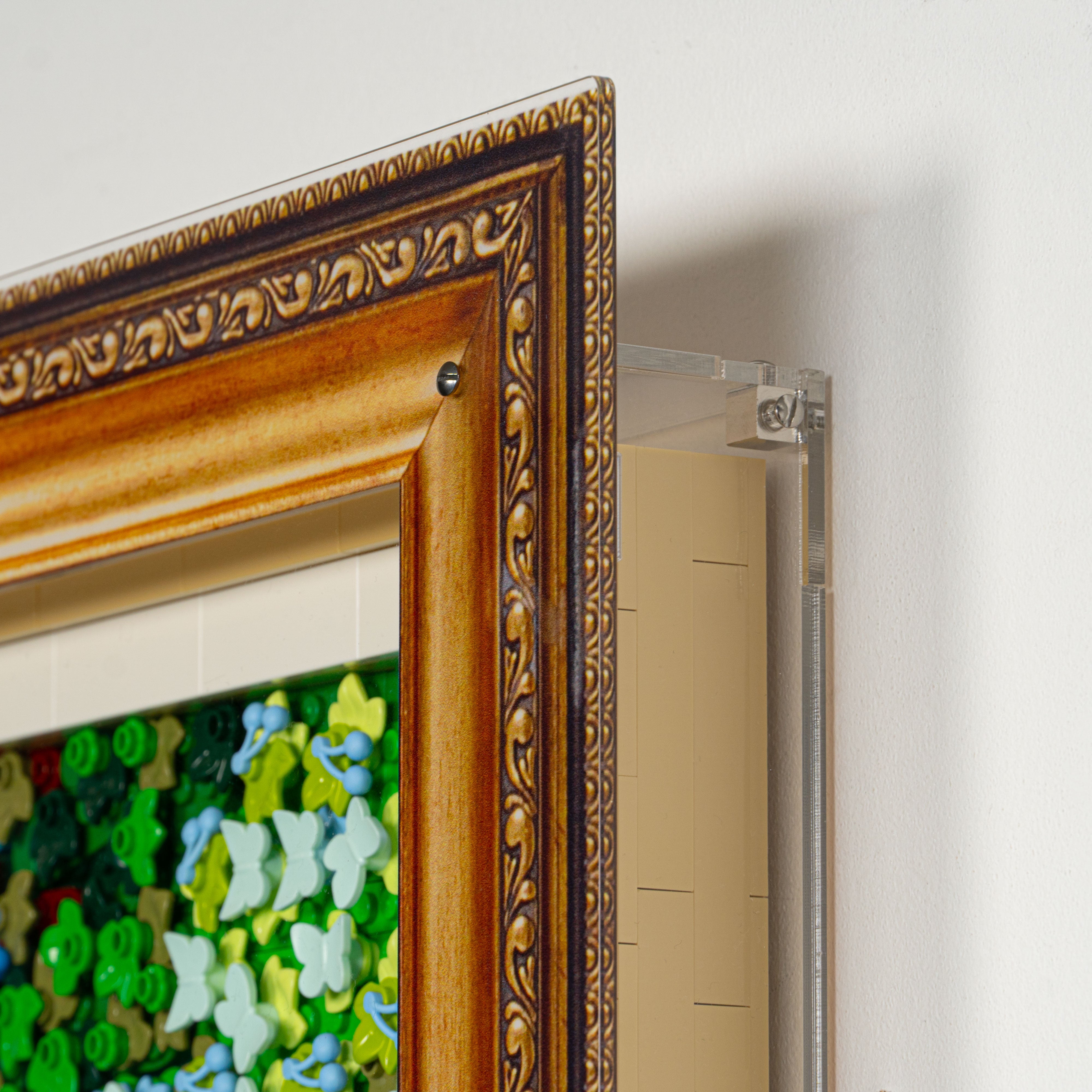Wall Mounted Display Case for LEGO® Art: Claude Monet – Bridge over a Pond of Water Lilies (31220)