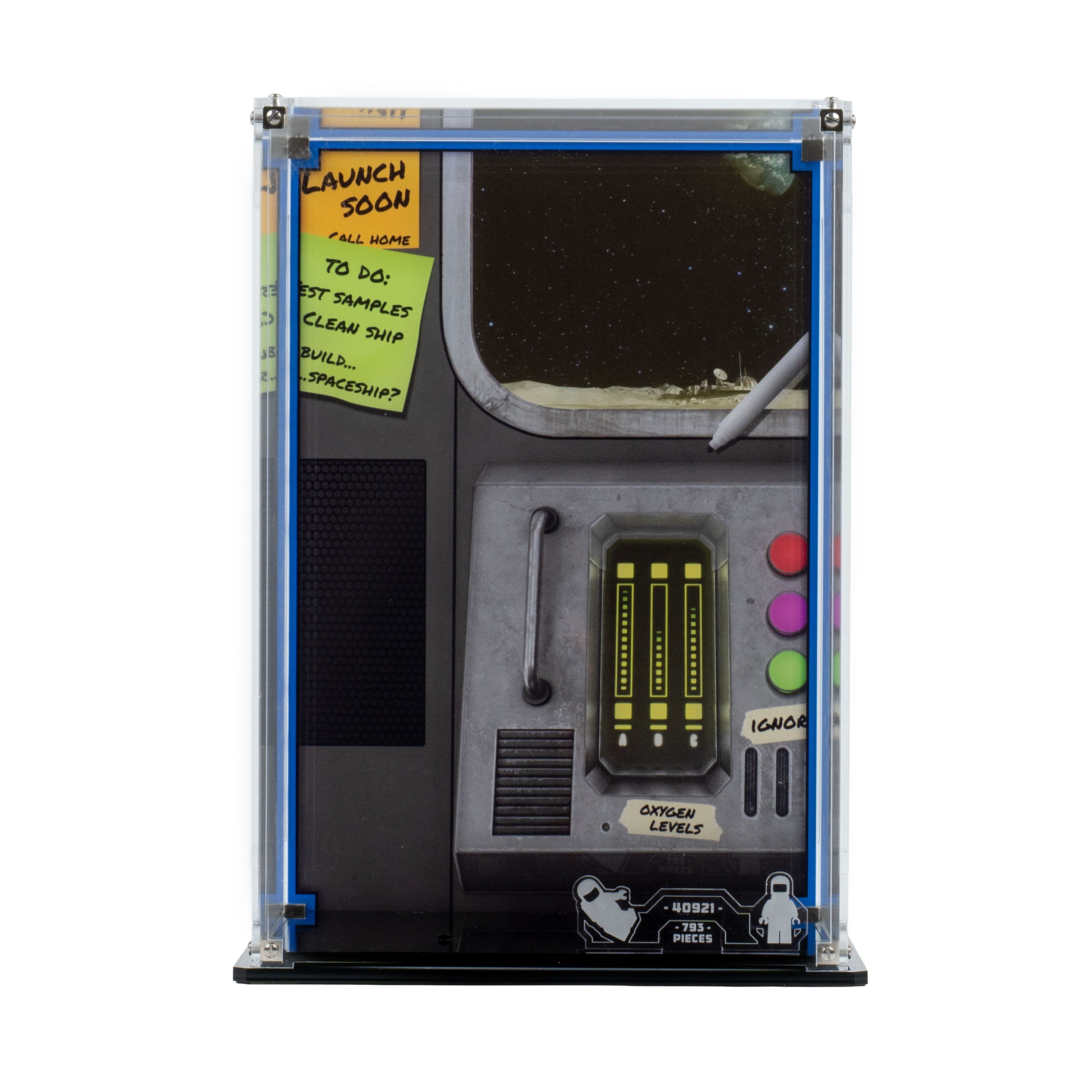Display Case for LEGO® Up-Scaled Blue Astronaut Minifigure (40921)