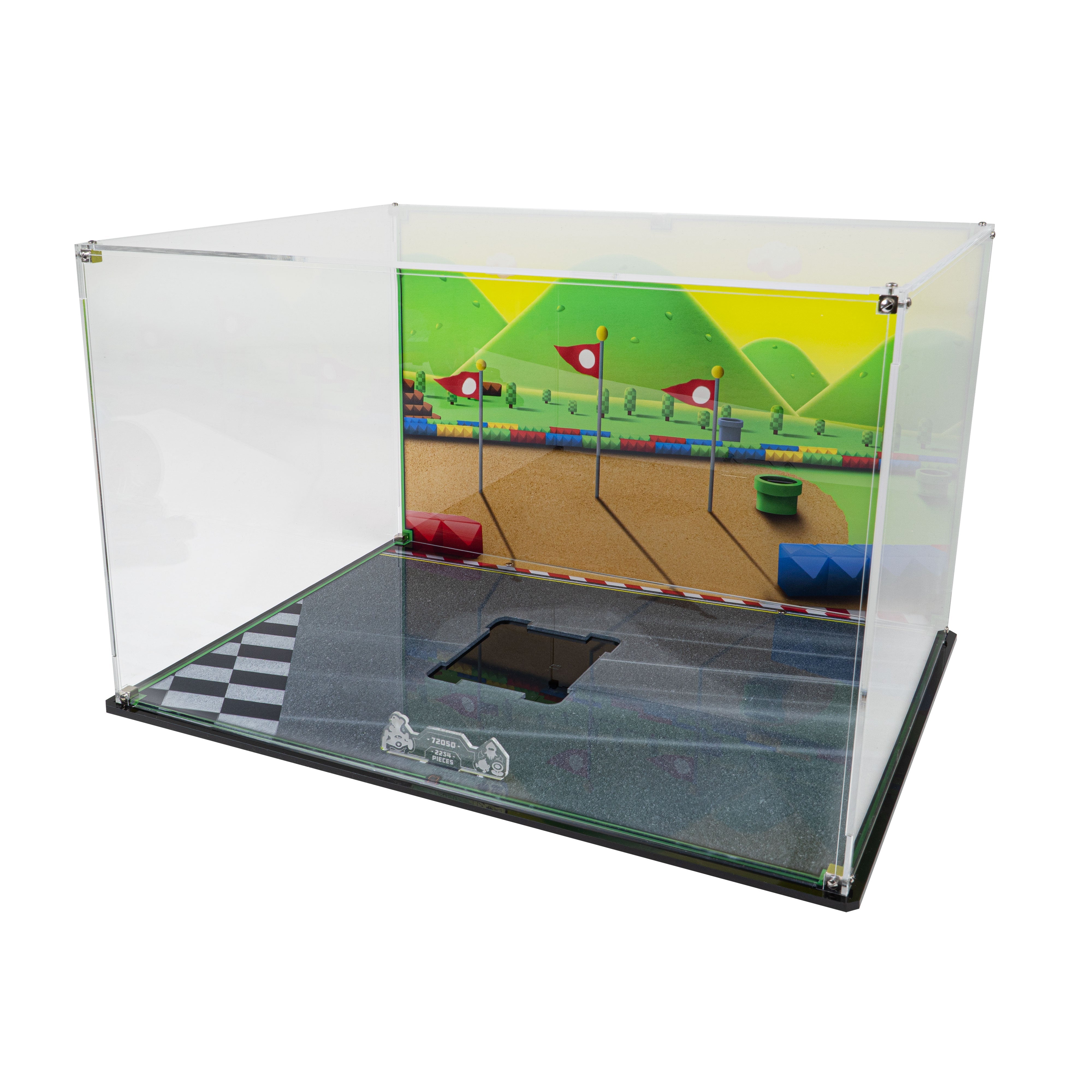 Display Case for LEGO® Mario Kart™ Luigi & Mach 8 (72050)