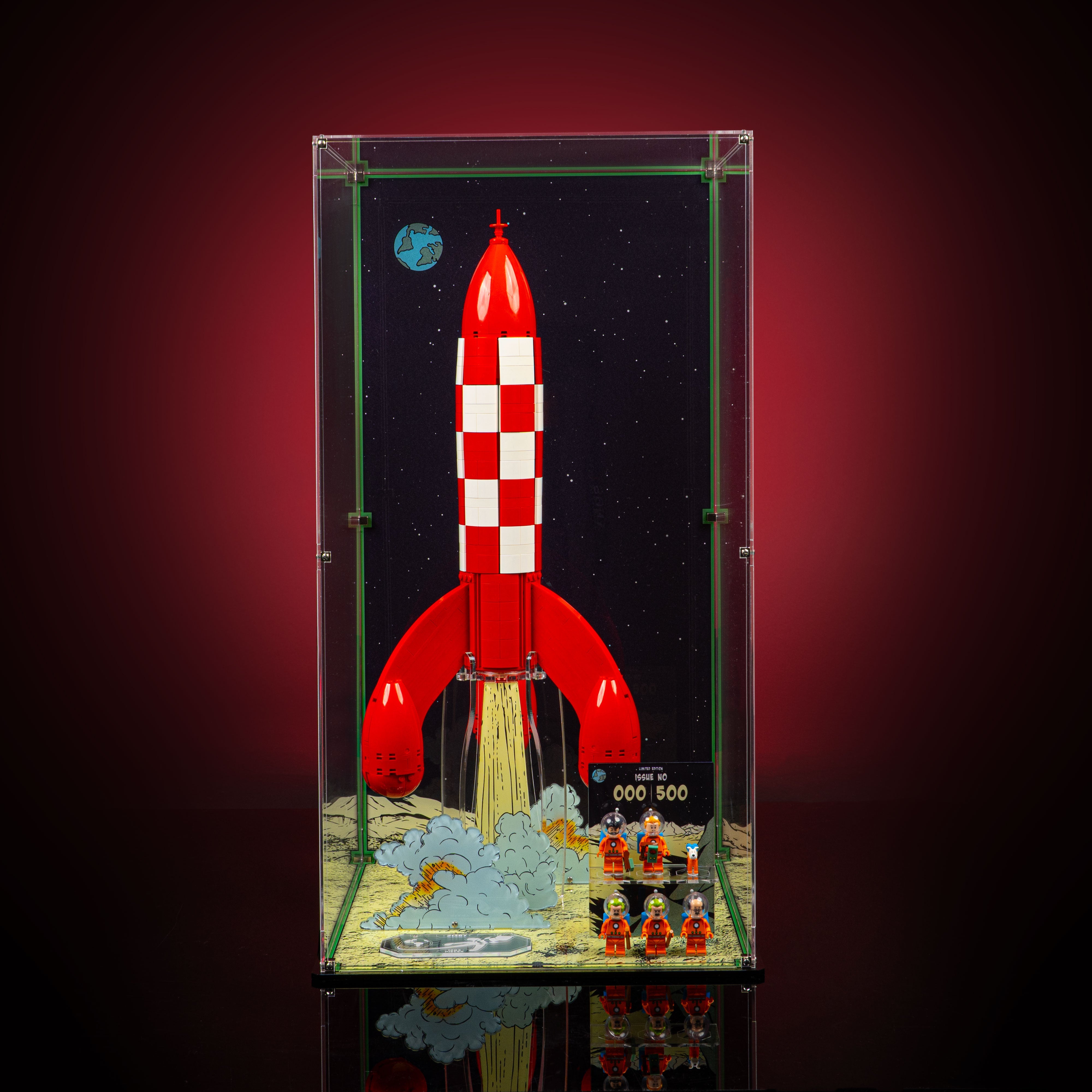 Limited Edition Display Case for LEGO® Ideas: Tintin® Moon Rocket (21367)