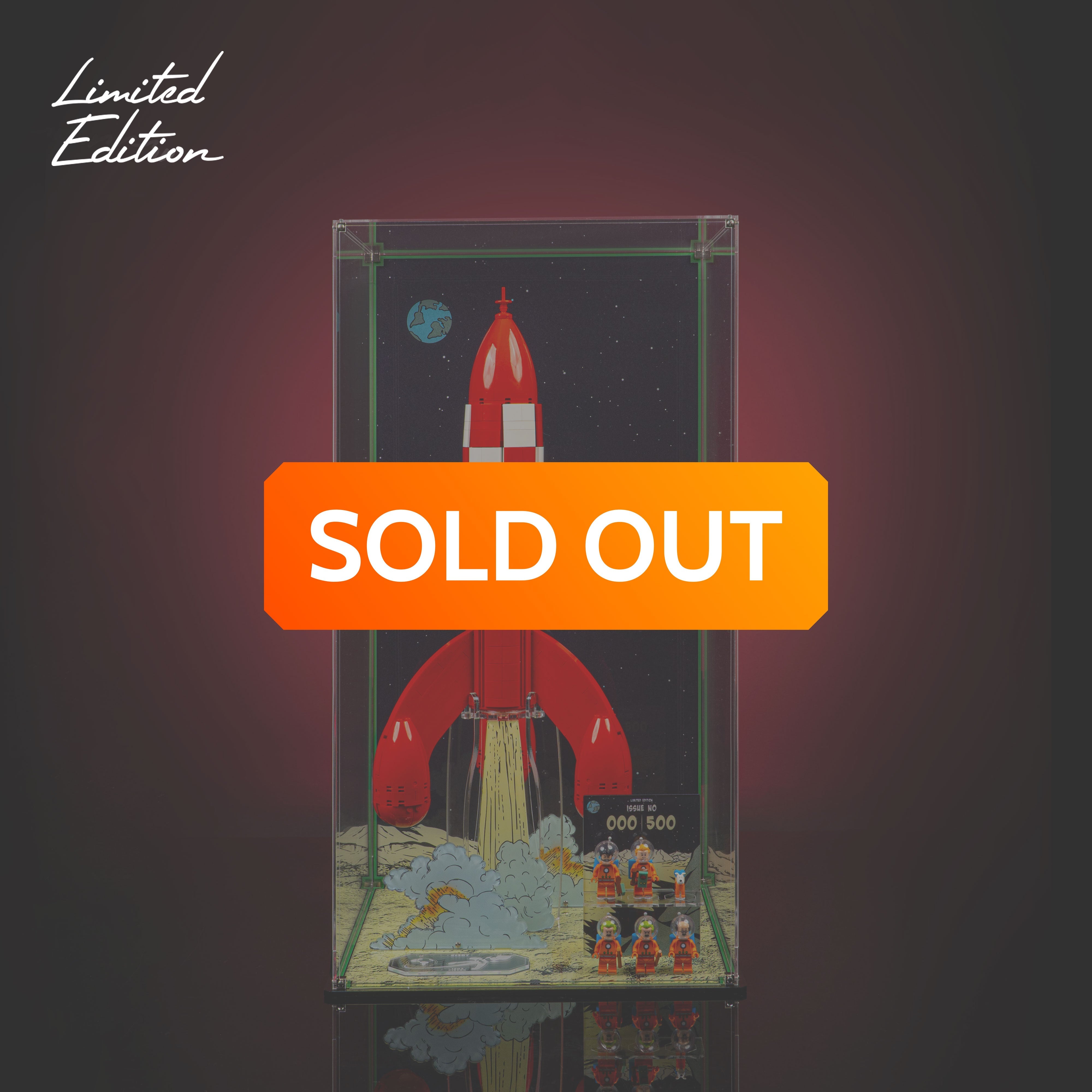 Limited Edition Display Case for LEGO® Ideas: Tintin® Moon Rocket (21367)