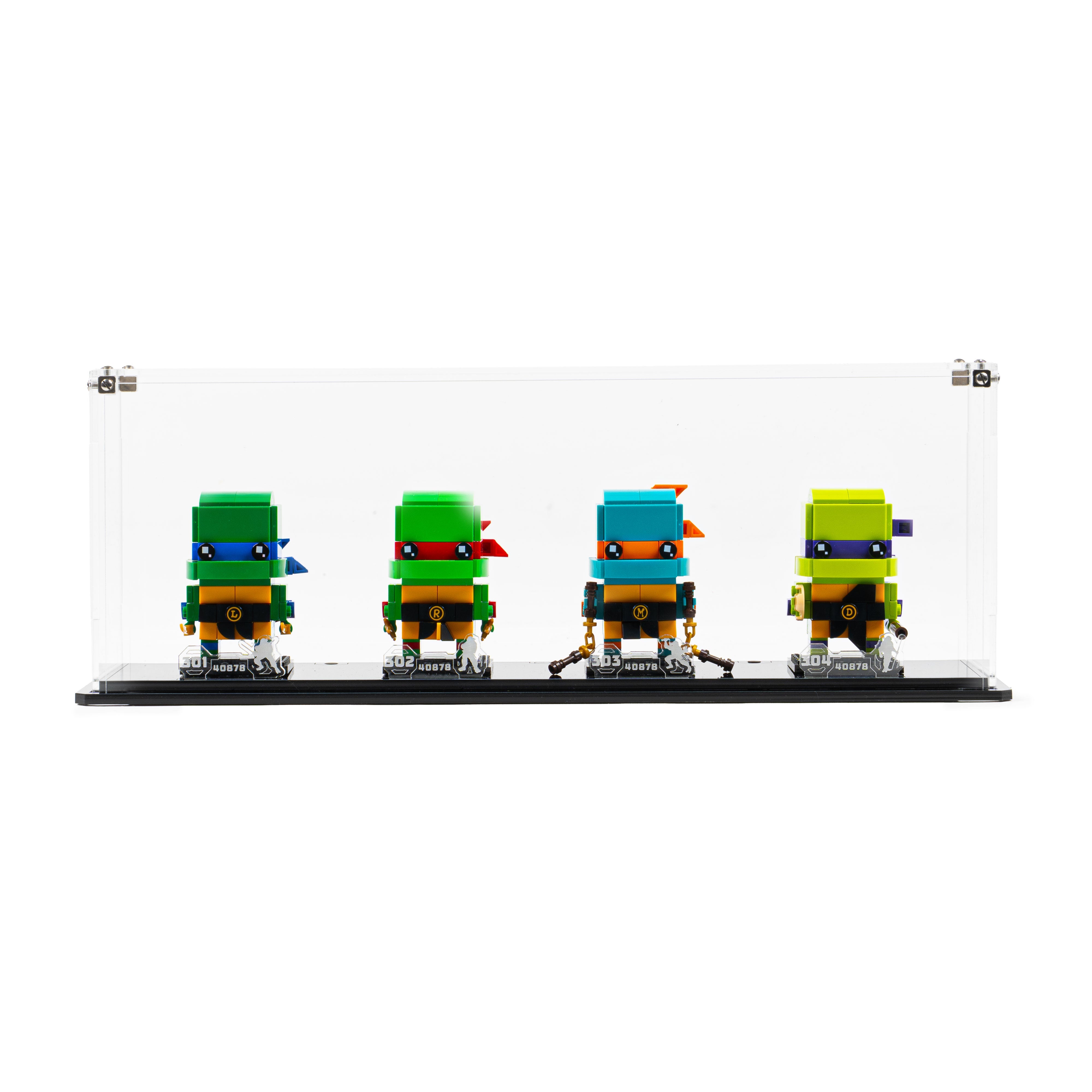 Display Case for LEGO® Brickheadz Teenage Mutant Ninja Turtles Figures (40878)