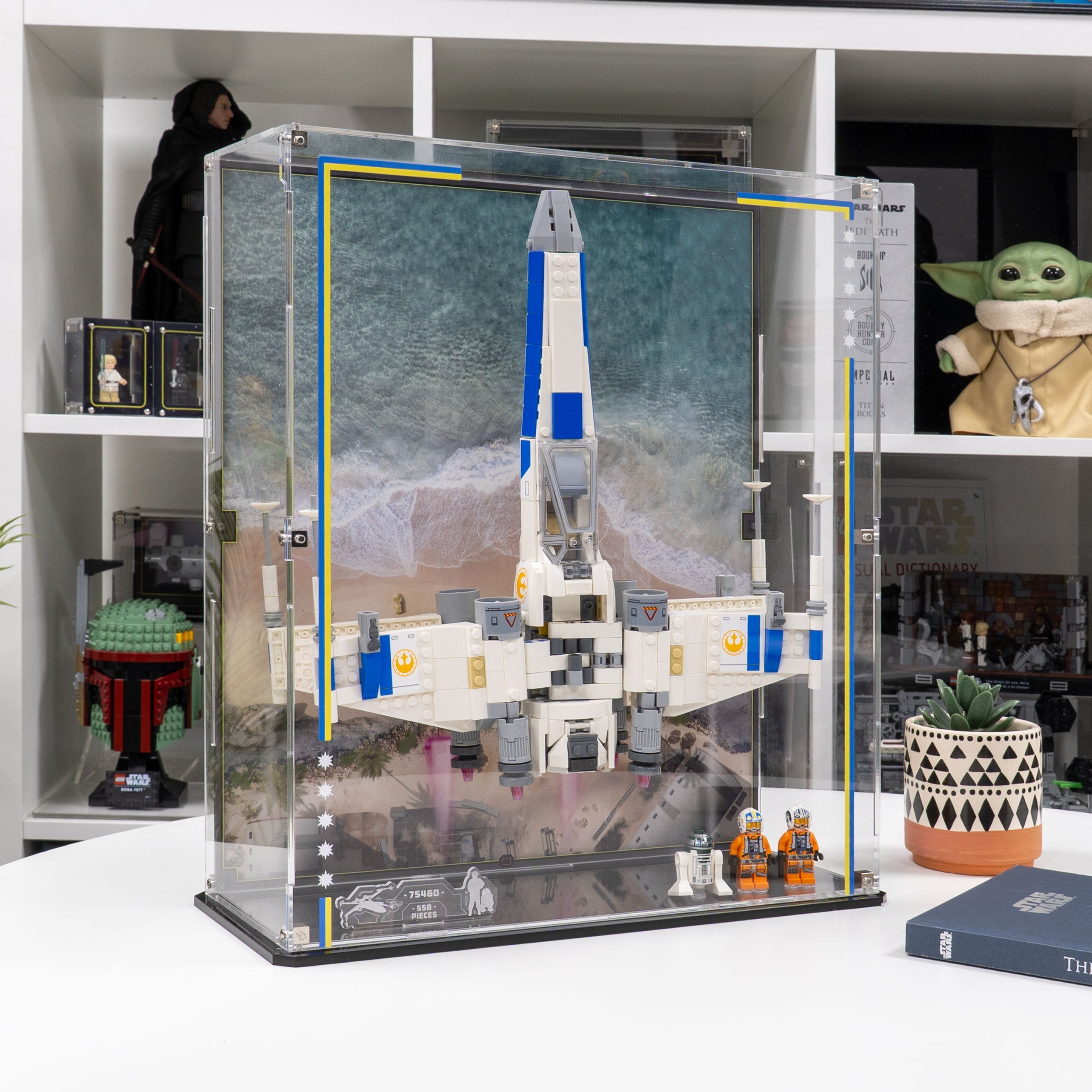 Wall Mountable Display Case for LEGO® Star Wars: New Republic X-Wing Starfighter™ (75460)