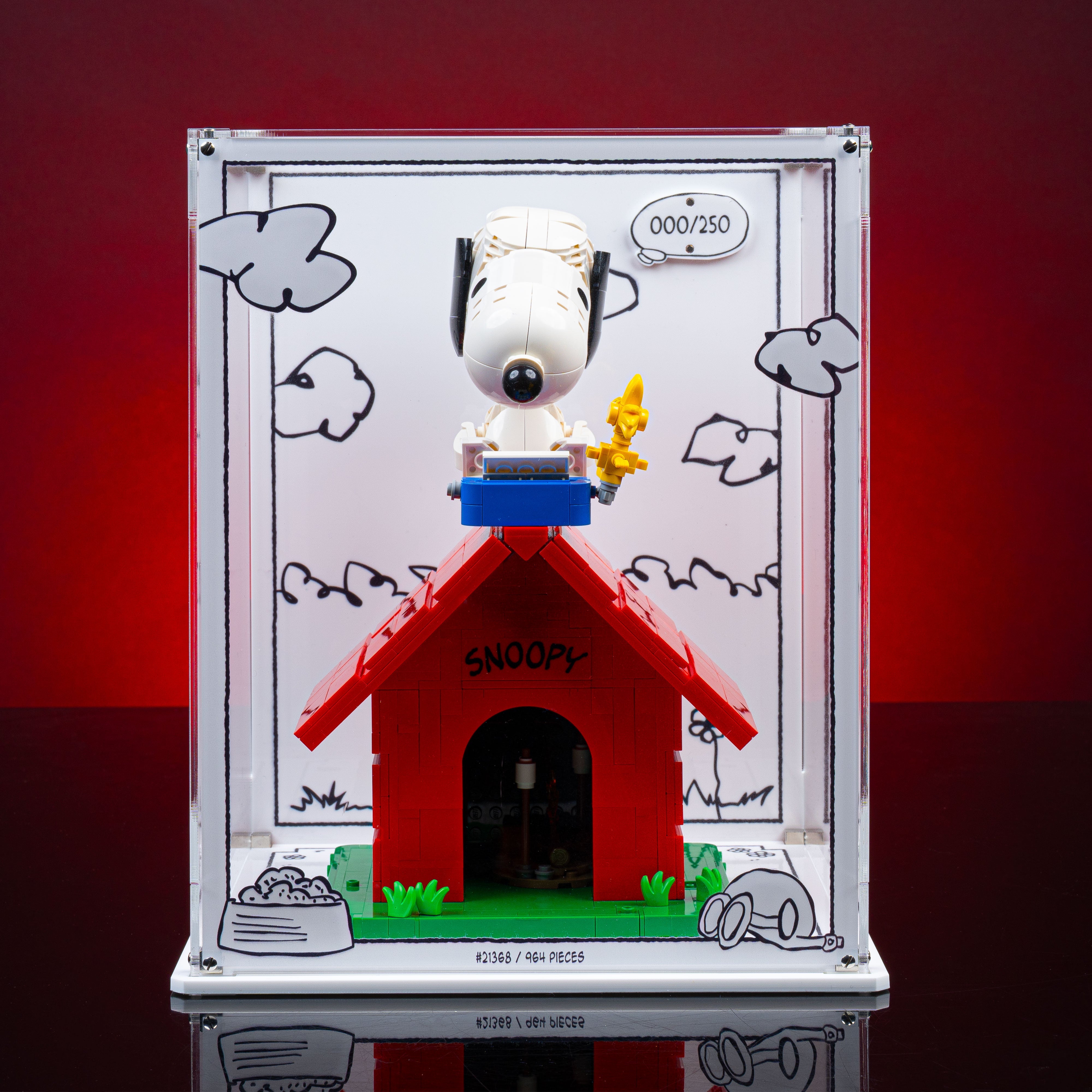 Limited Edition Display Case for LEGO® Ideas: Peanuts: Snoopy's Doghouse (21368)