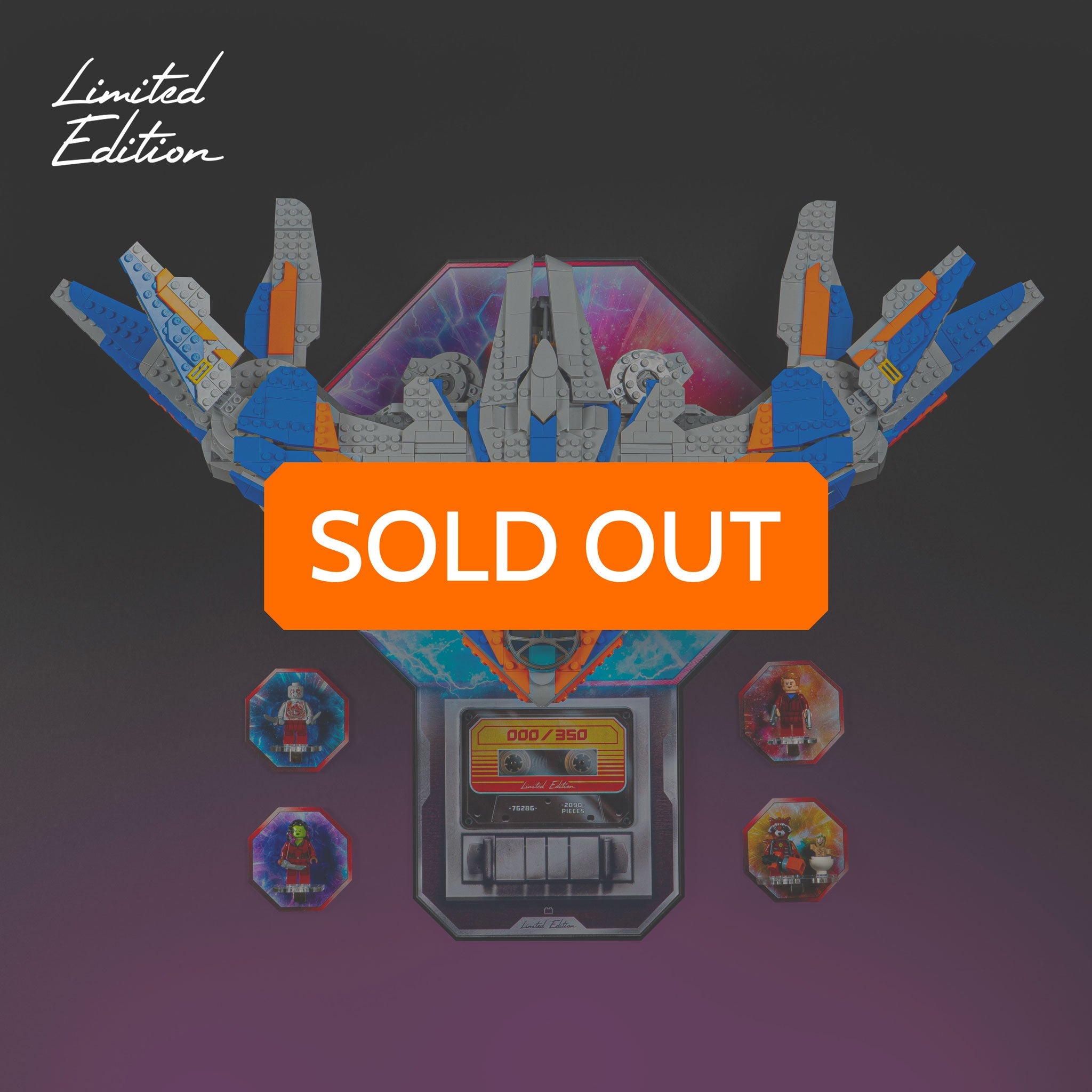 Limited Edition Wall Mounted Display Stand for LEGO® Guardians of the Galaxy: The Milano (76286)