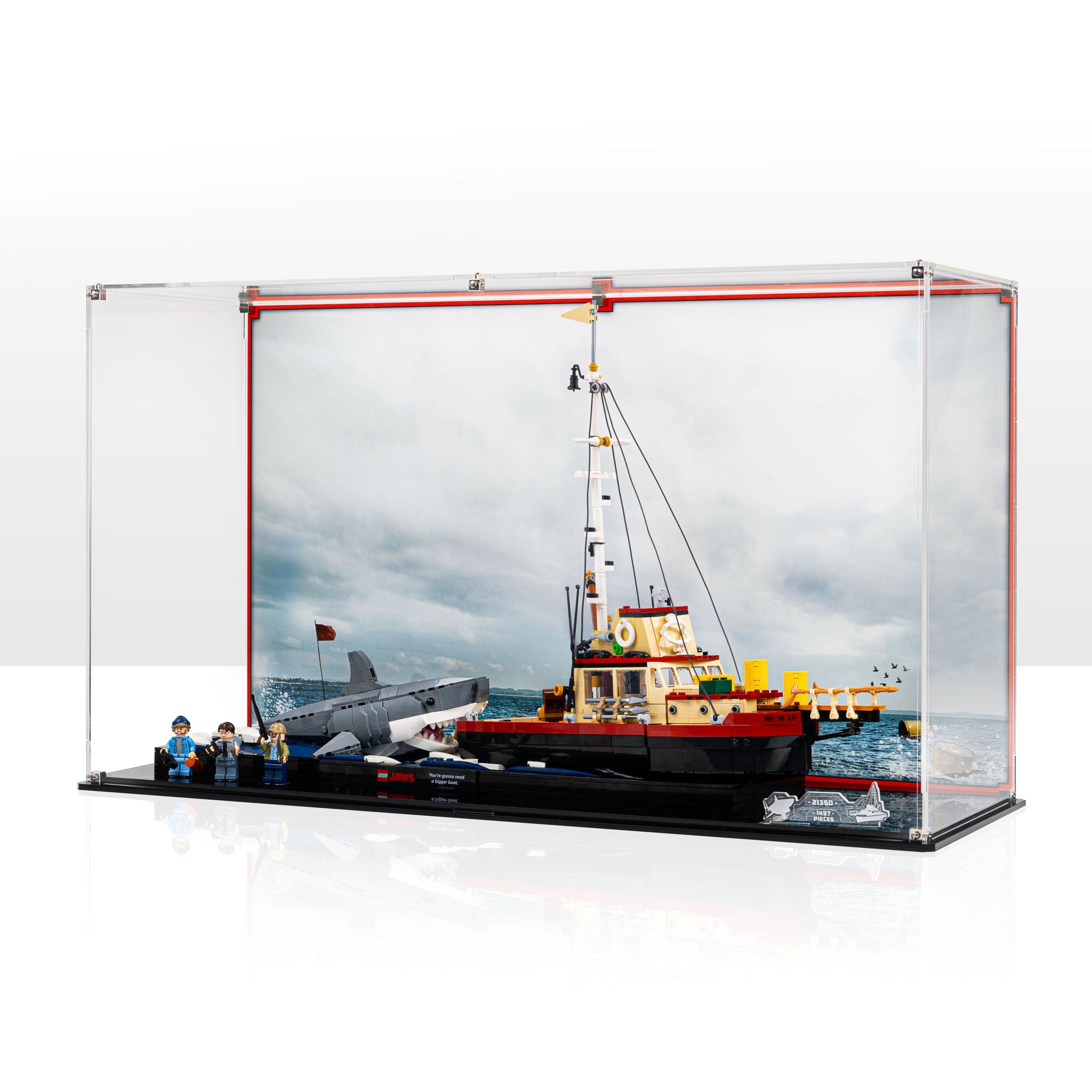Display Case for LEGO® Ideas Jaws (21350)