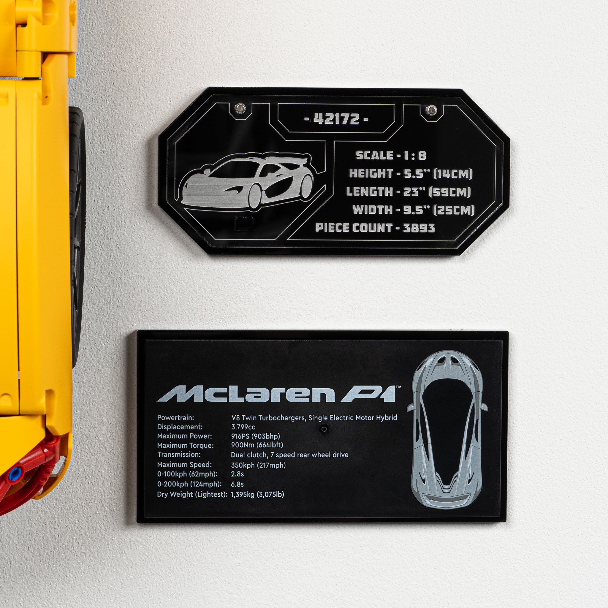 Wall Mounted Display for LEGO® Technic™ McLaren P1™ (42172)
