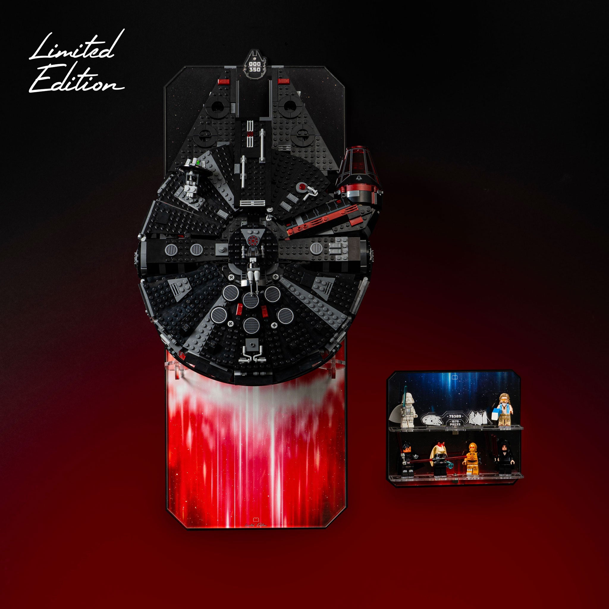 Limited Edition Wall Mounted Display Stand for LEGO® Star Wars™ The Dark Falcon (75389)